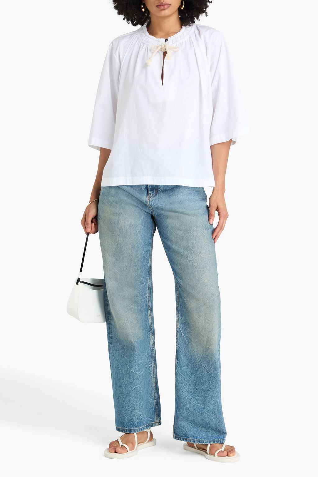 JIL SANDER+ Cotton-poplin top