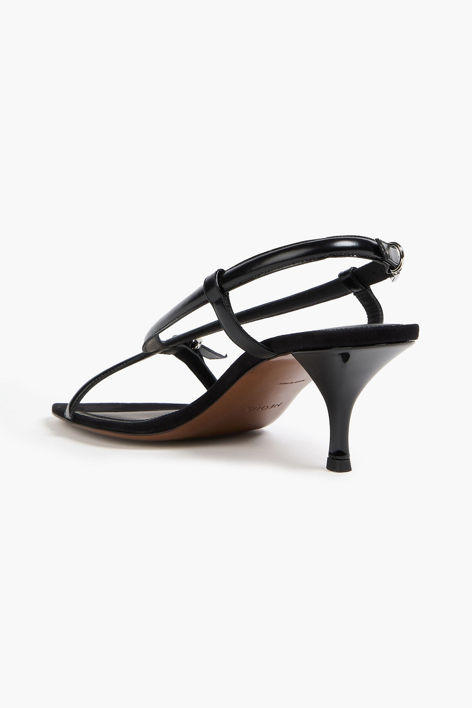  Neous - Arius Glossed-leather Slingback Sandals - Black - Eu 36 