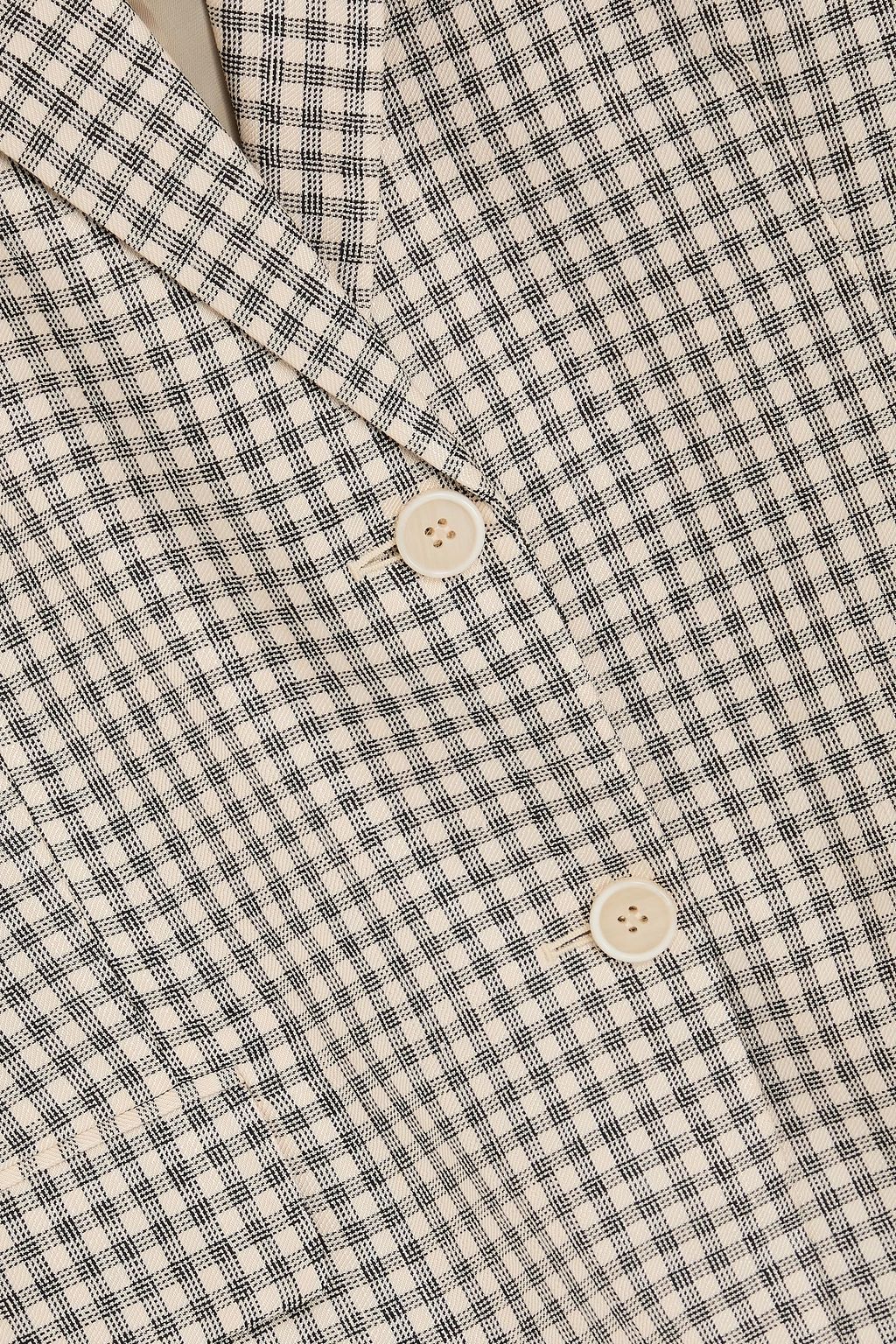 THEORY Checked linen-blend jacquard blazer