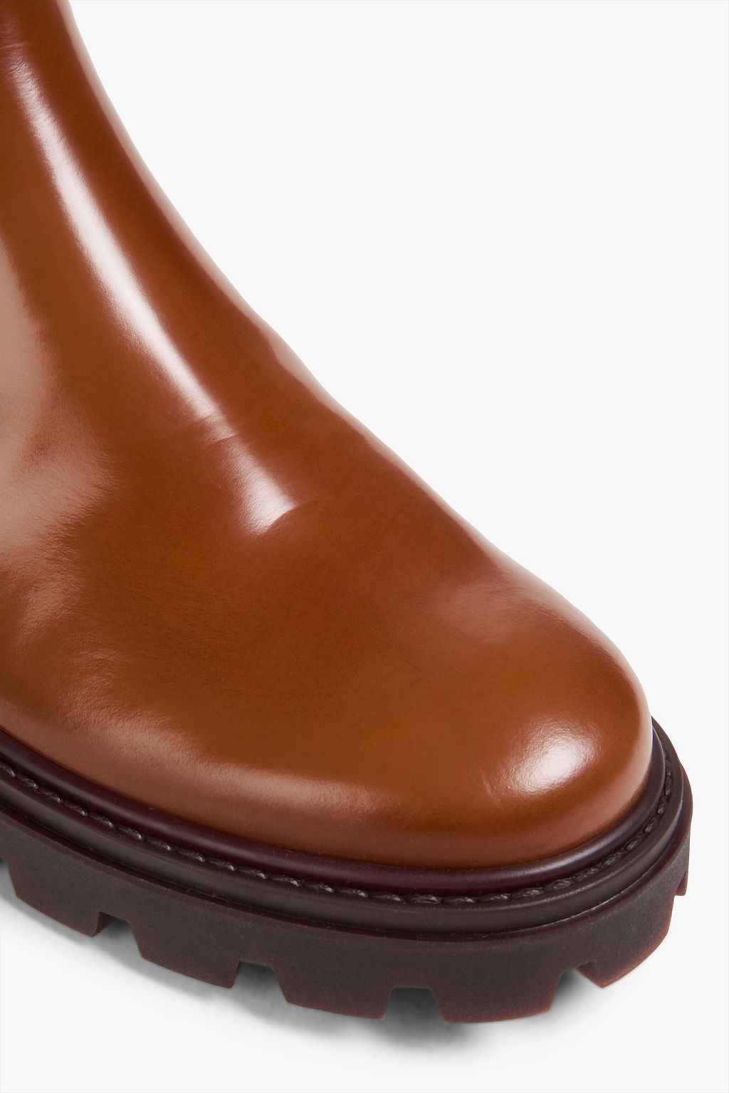 TOD'S Glossed-leather Chelsea boots