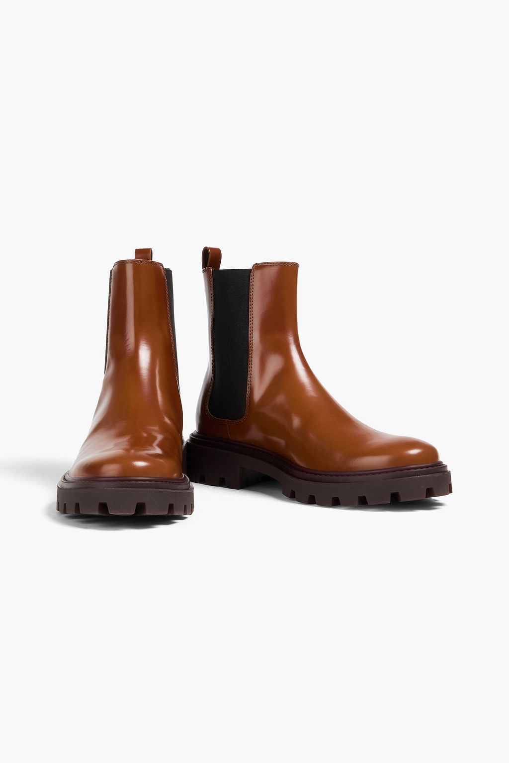 TOD'S Glossed-leather Chelsea boots