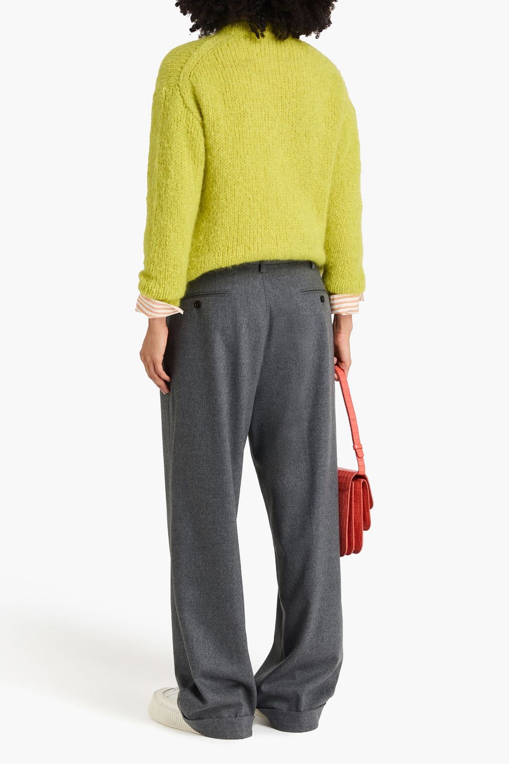 MARNI Wool-blend twill wide-leg pants