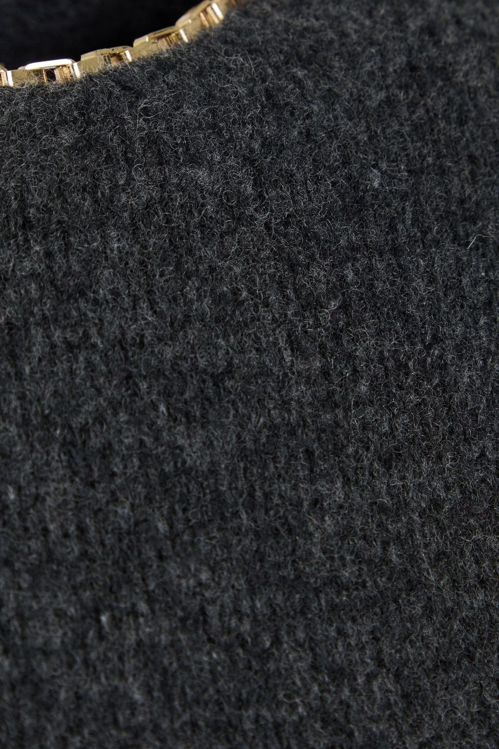 TOTEME Chain-embellished wool and cashmere-blend sweater