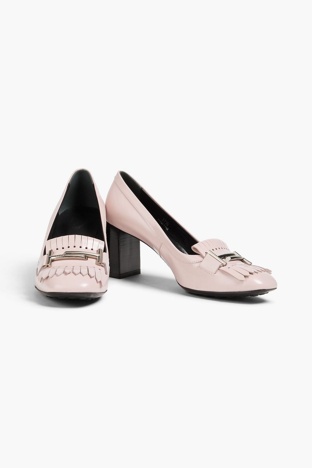 TOD'S Pumps „Double T“ aus Leder mit Fransen
