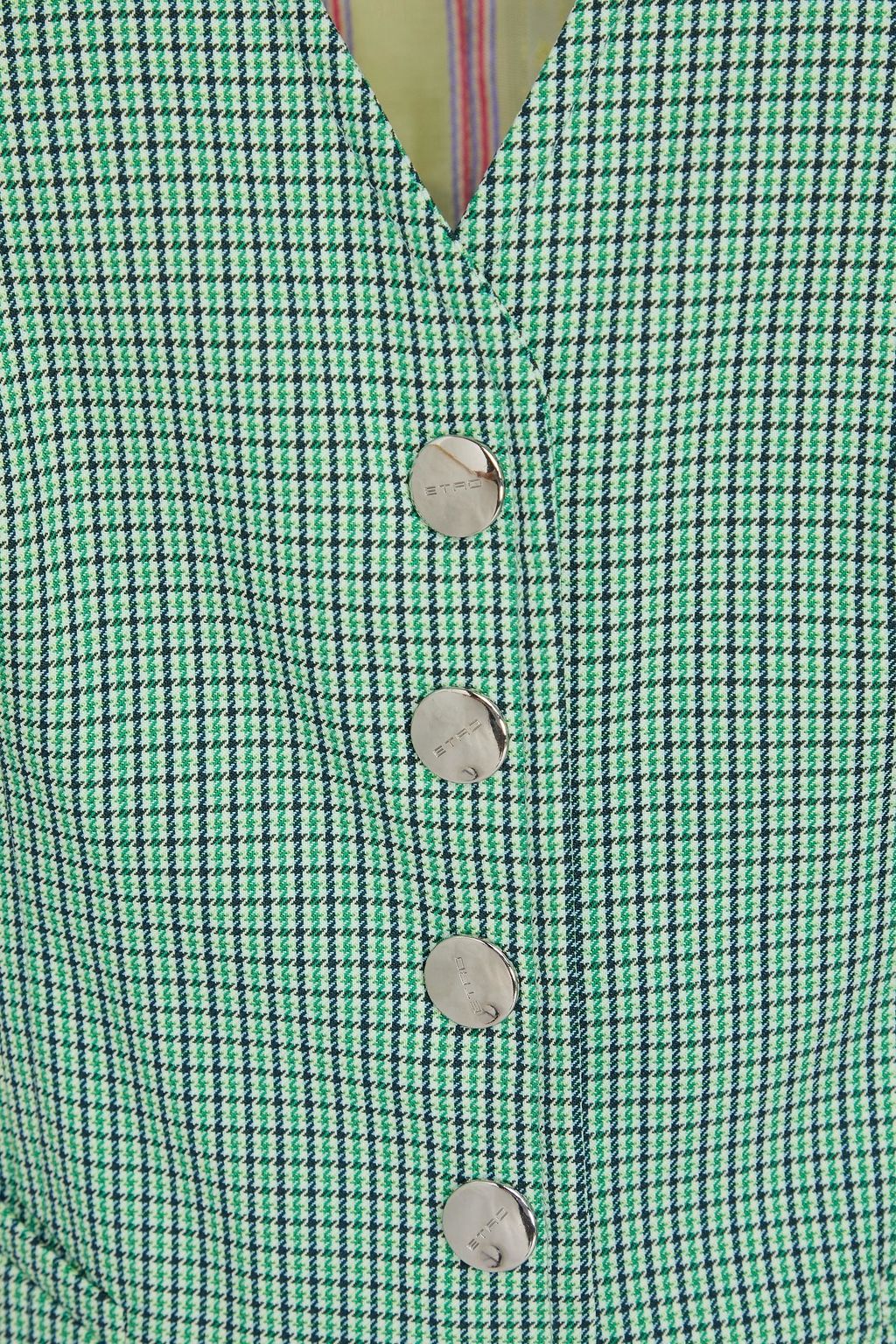 ETRO Checked tweed vest