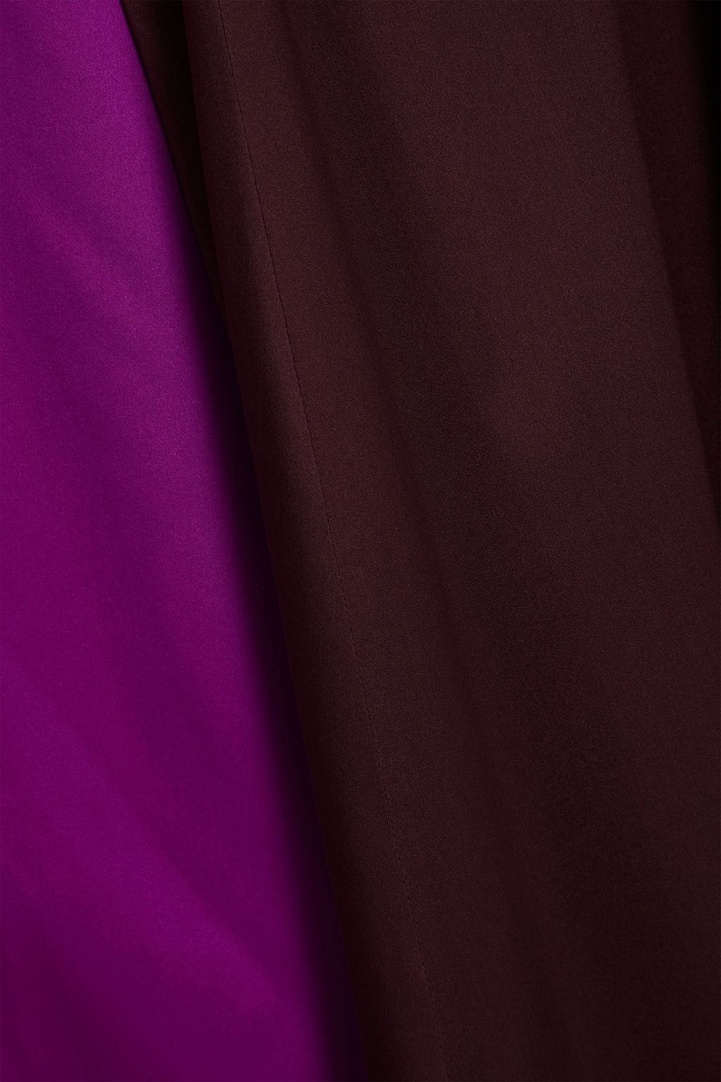 ROKSANDA Amanita draped two-tone silk-satin maxi dress