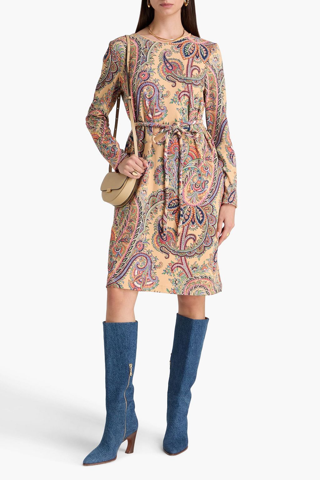 ETRO Paisley-print jersey dress