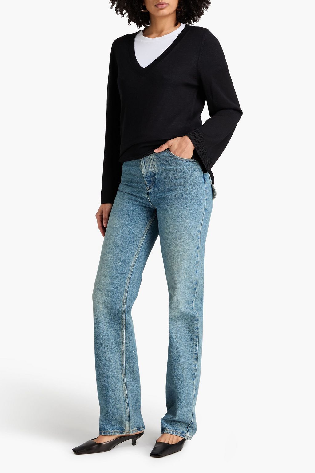 TOTEME Silk and cashmere-blend sweater