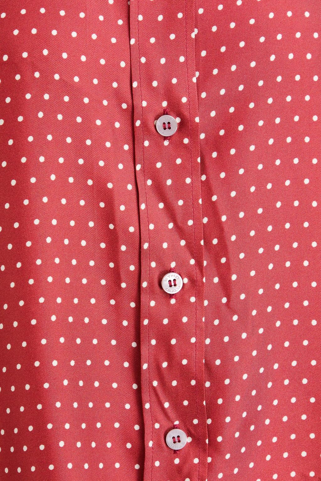 ETRO Polka-dot silk-twill shirt