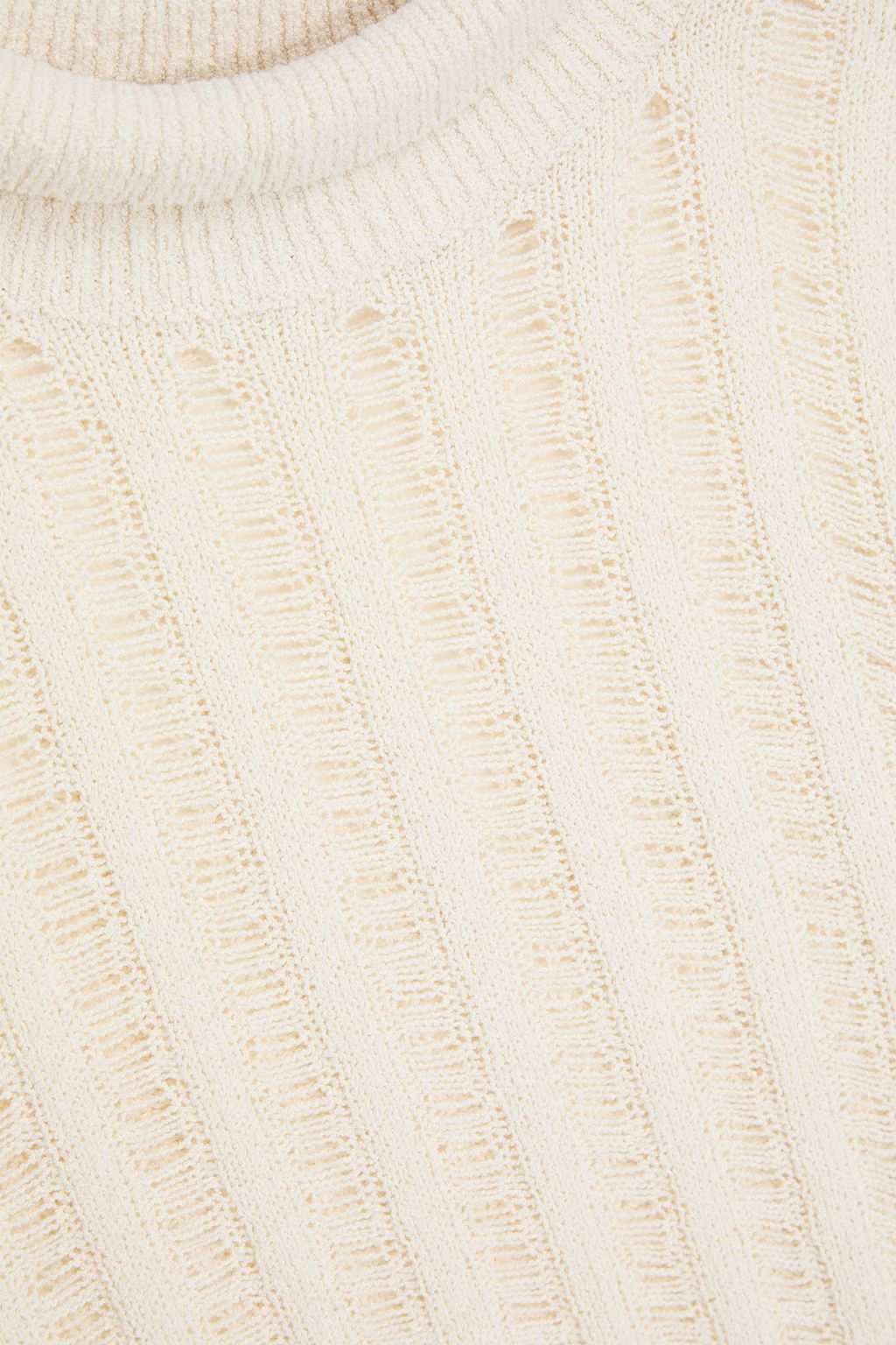 TOTEME Distressed silk turtleneck sweater