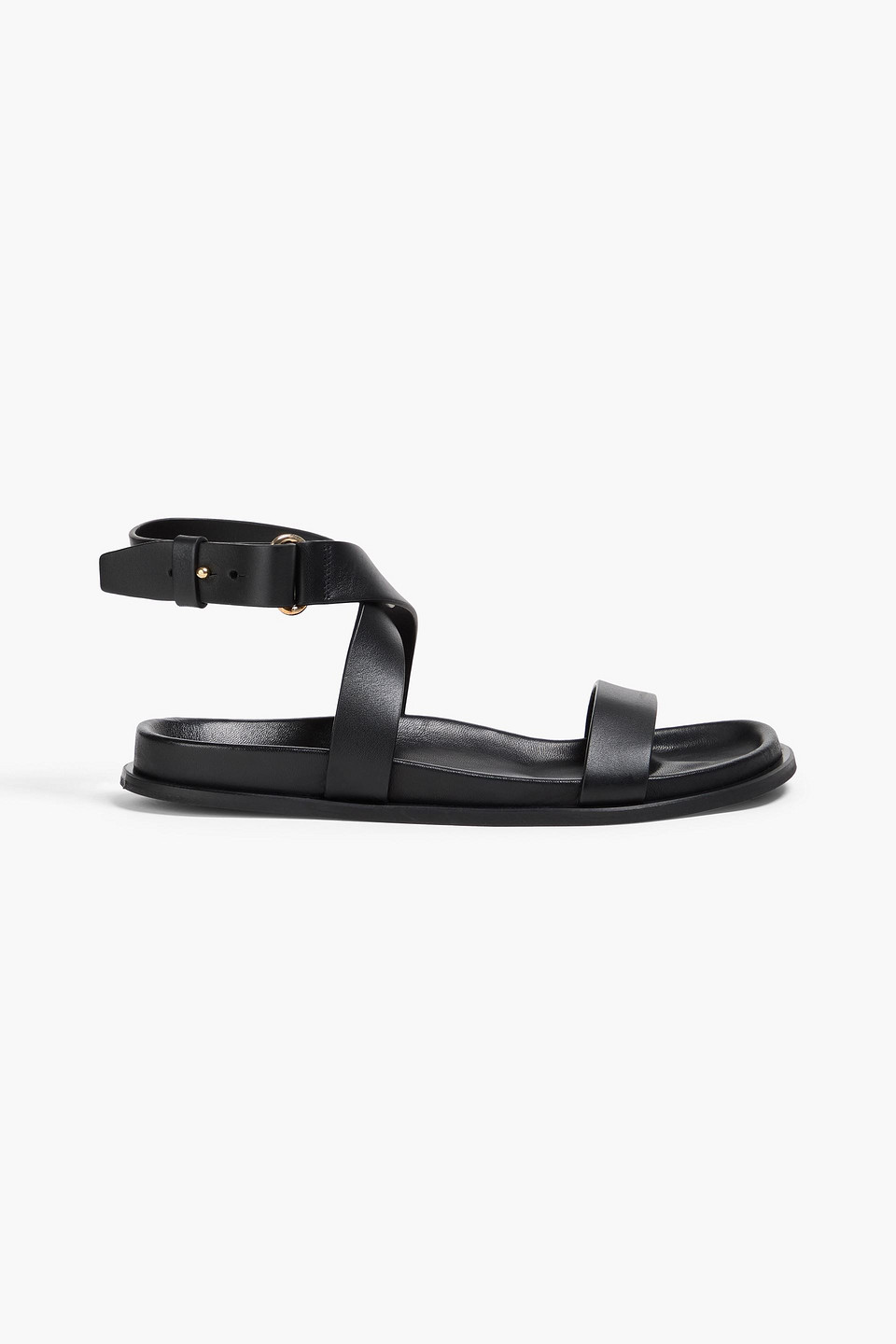 toteme - leather sandals - black - eu 35