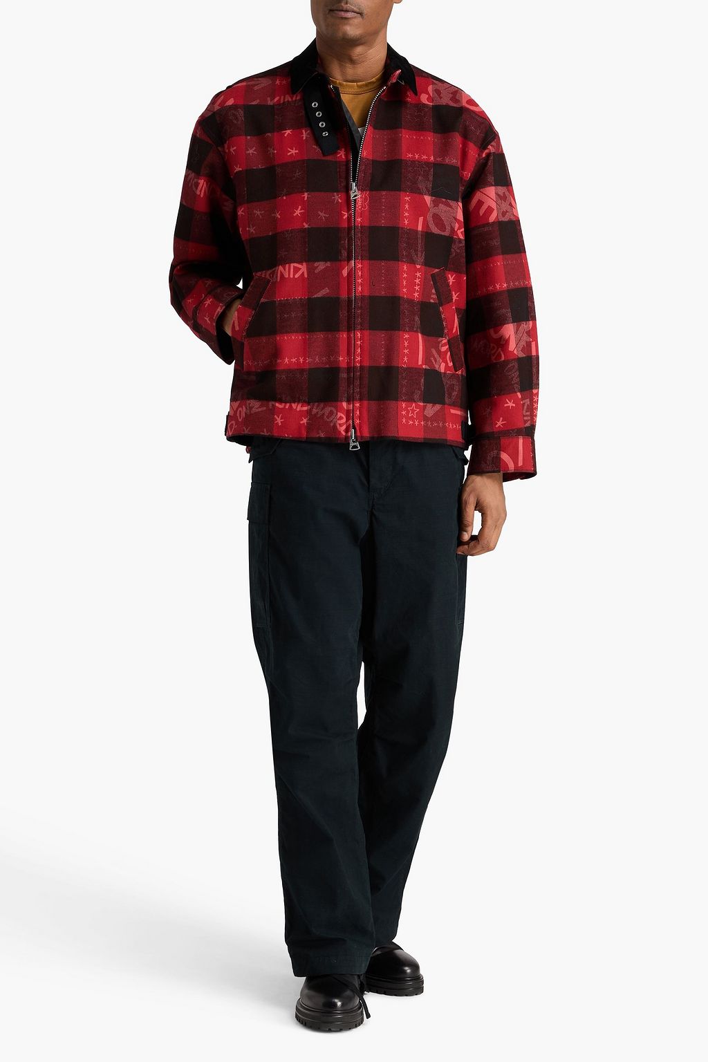 SACAI Printed cotton jacket