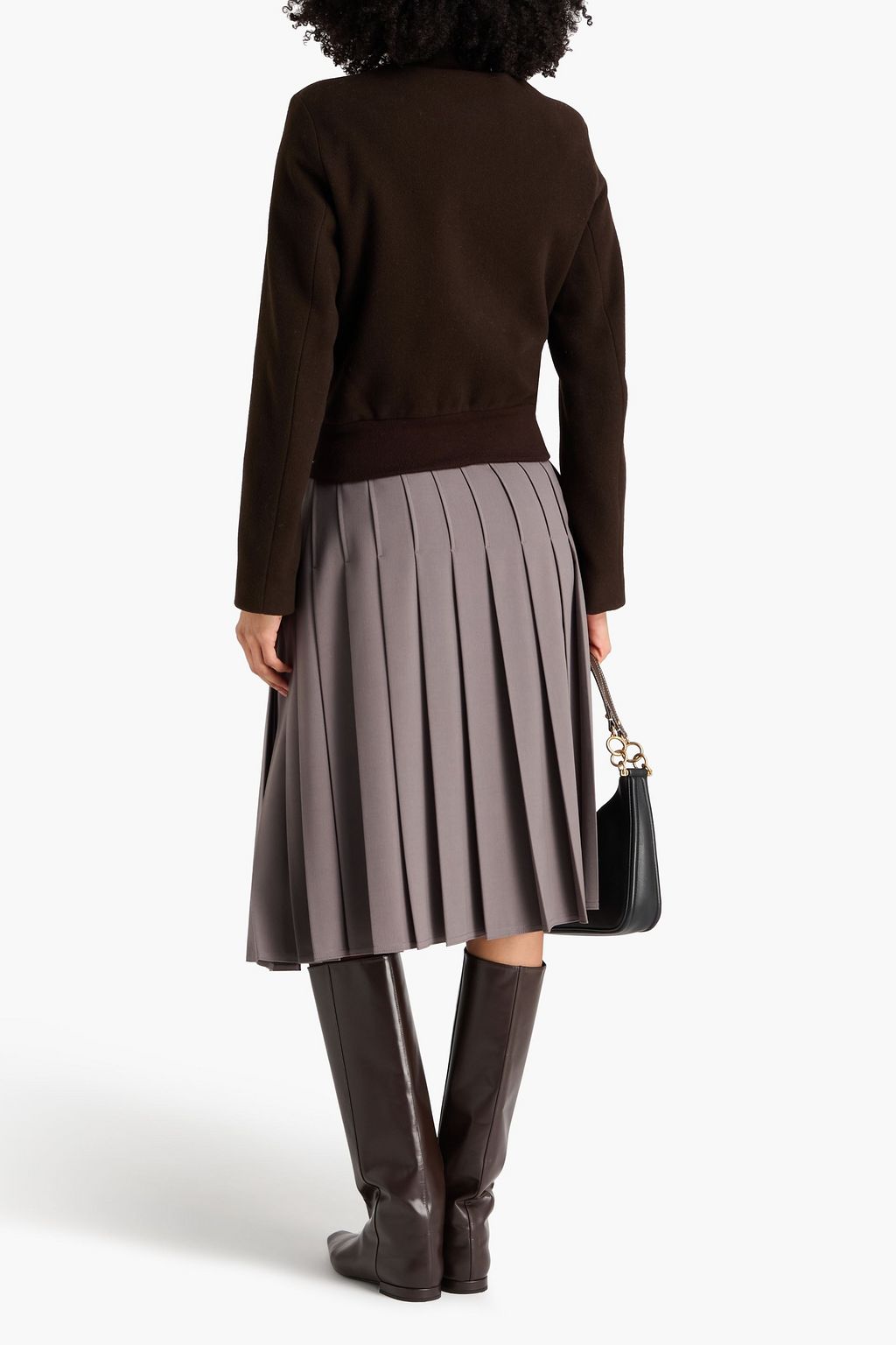 TOTEME Bomberjacke aus Filz aus einer Wollmischung