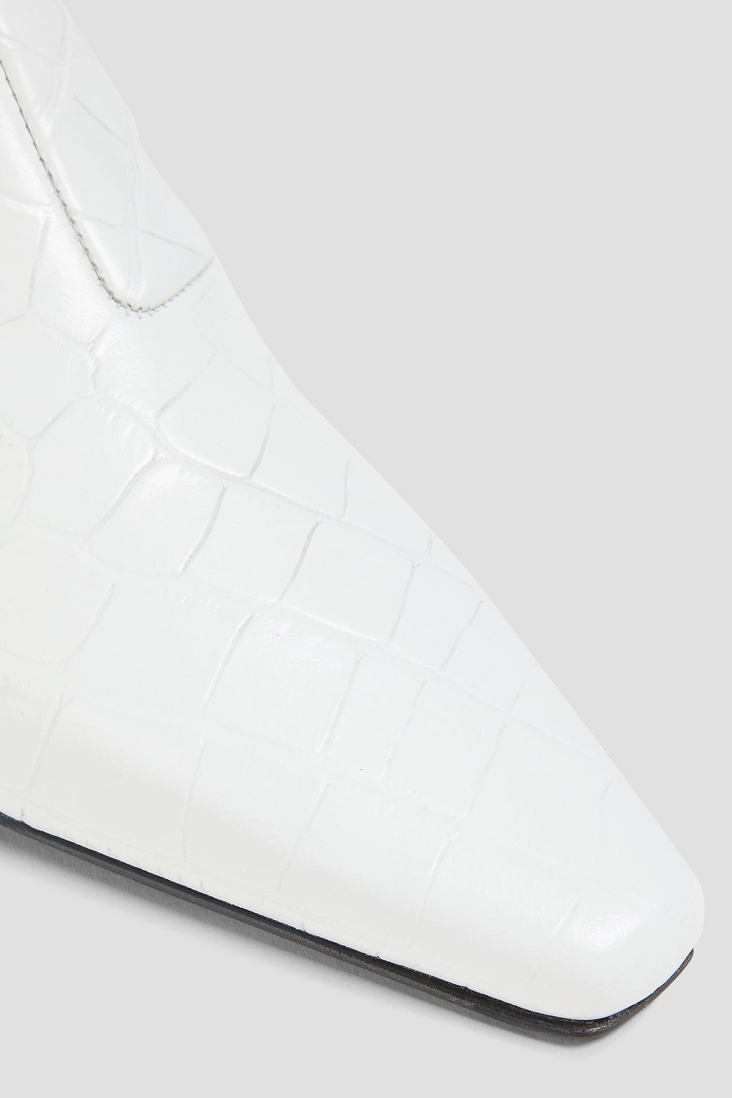 TOTEME Croc-effect leather ankle boots