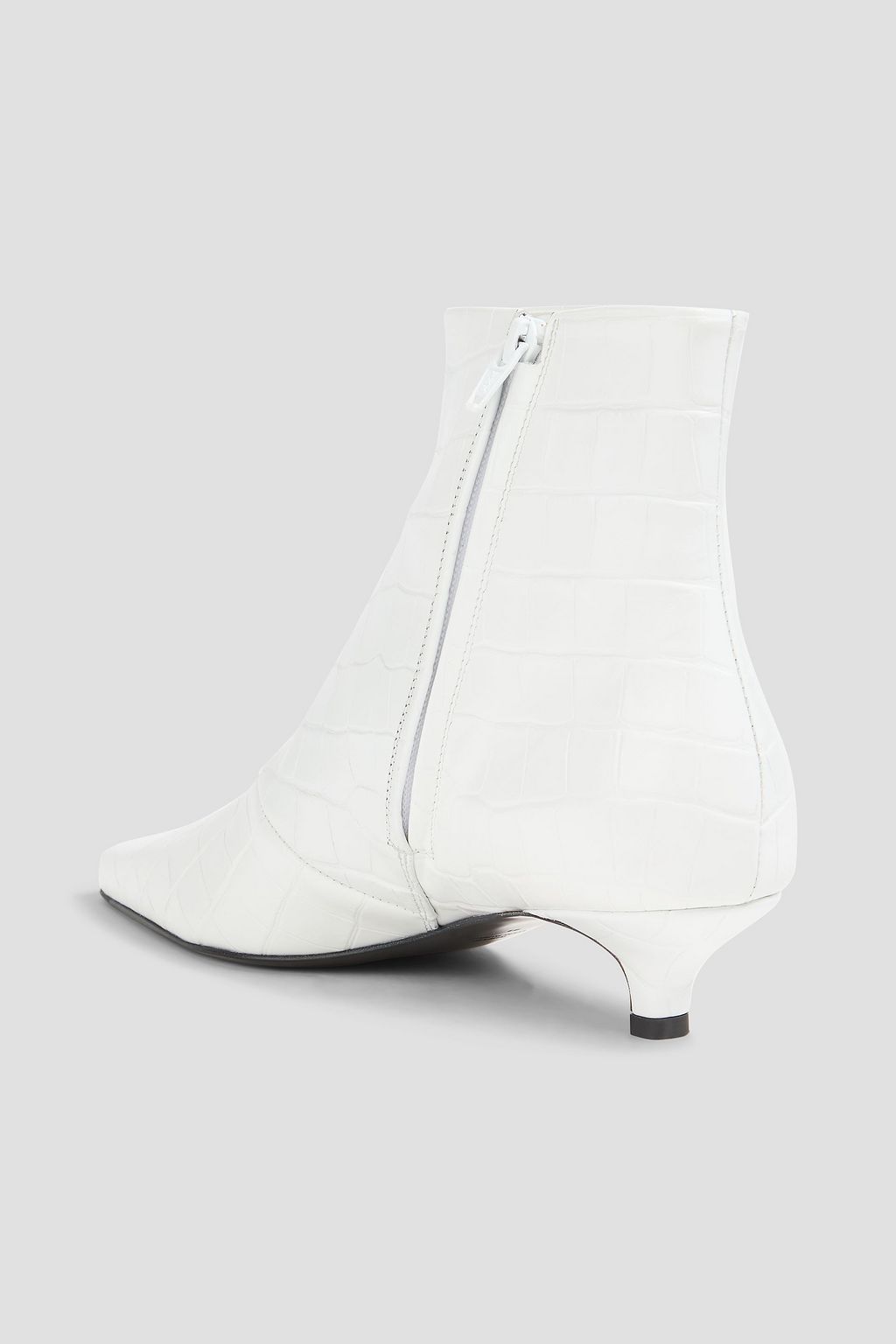 TOTEME Croc-effect leather ankle boots
