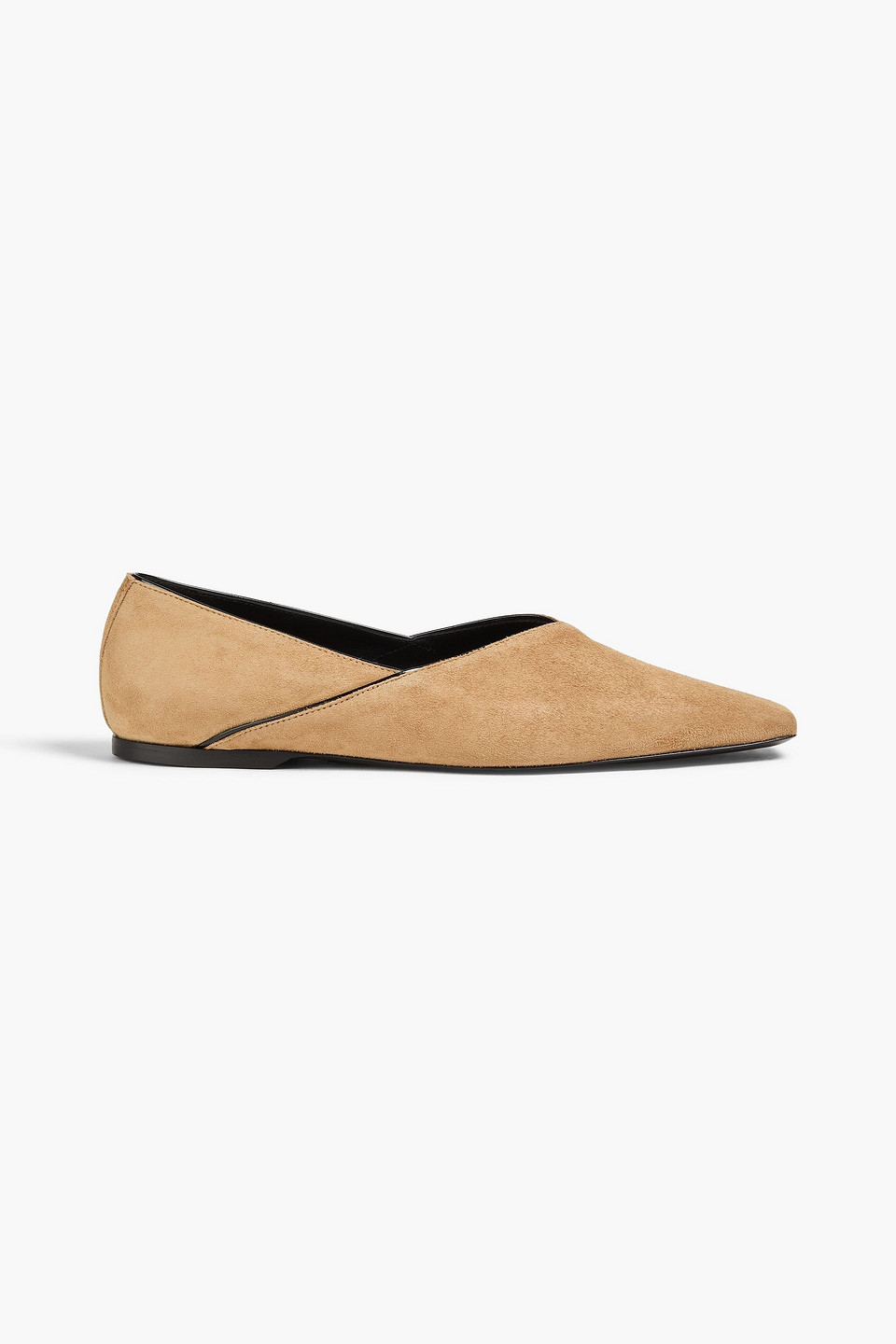 Totême Suede Flats In Brown