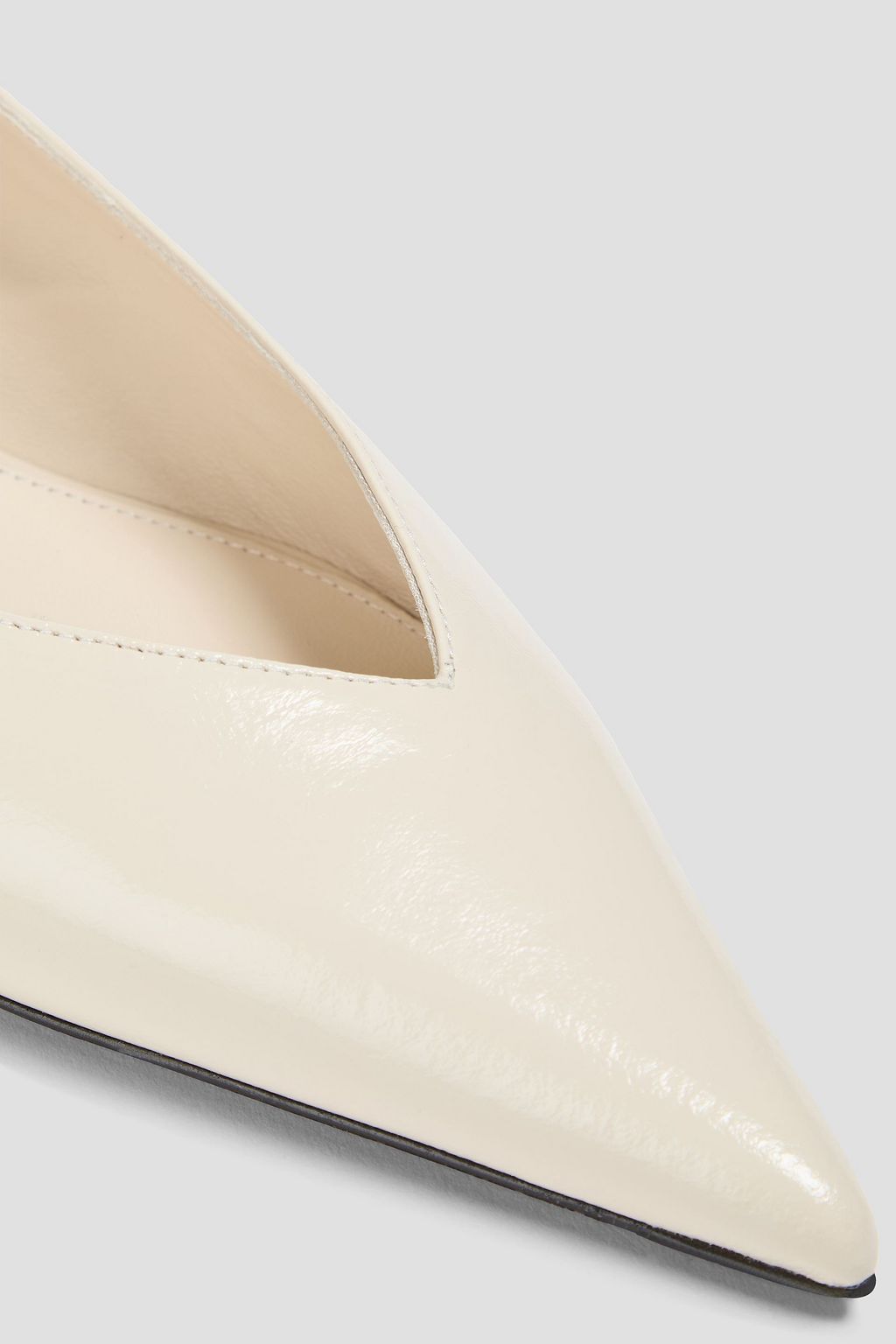 TOTEME Patent-leather point-toe flats