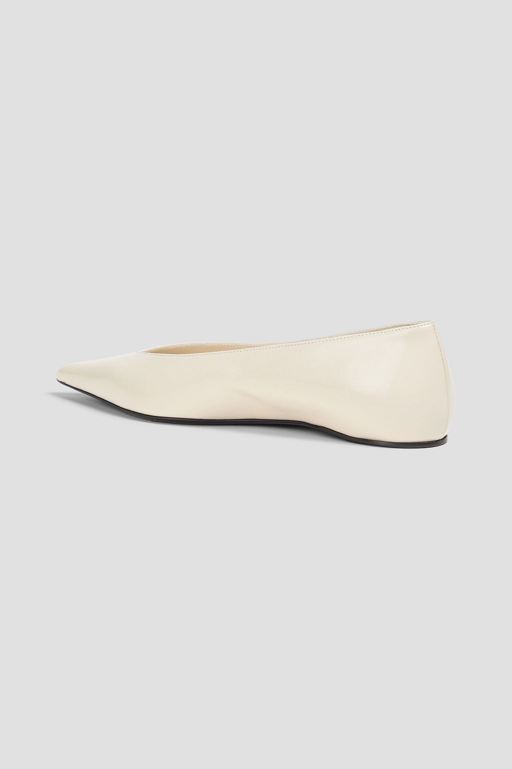 TOTEME Patent-leather point-toe flats