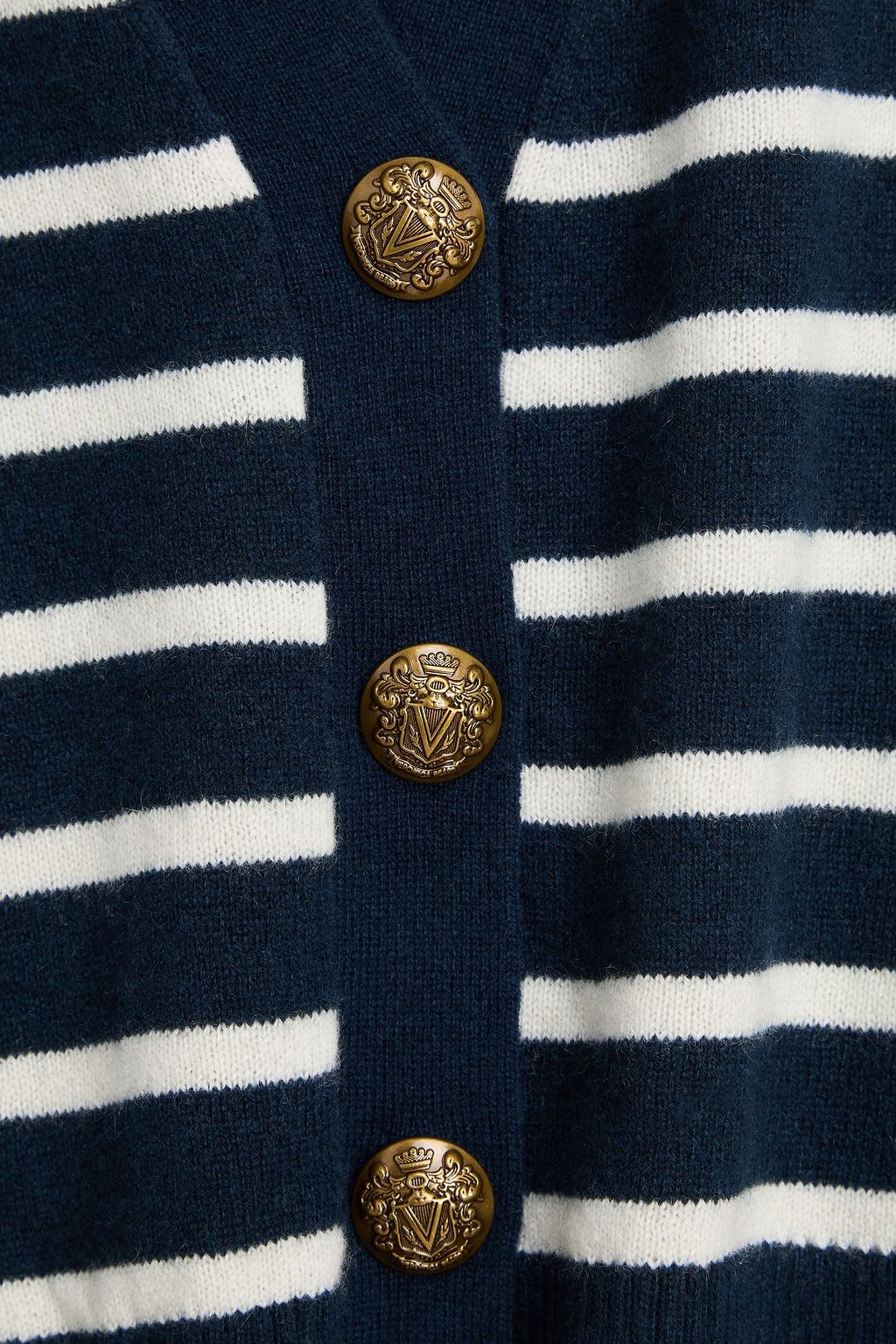 VERONICA BEARD Solene striped cashmere sweater