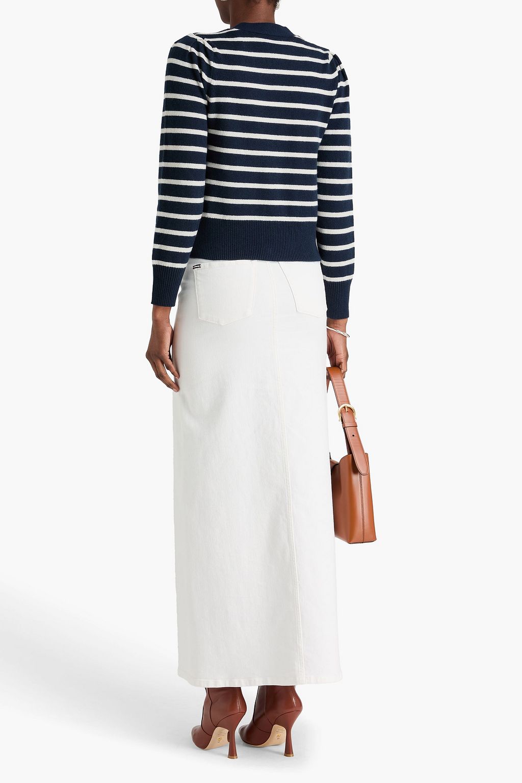 VERONICA BEARD Solene striped cashmere sweater