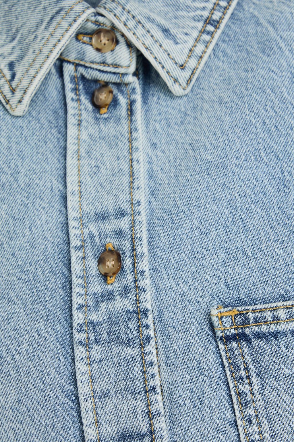 TOTEME Acid-wash denim shirt