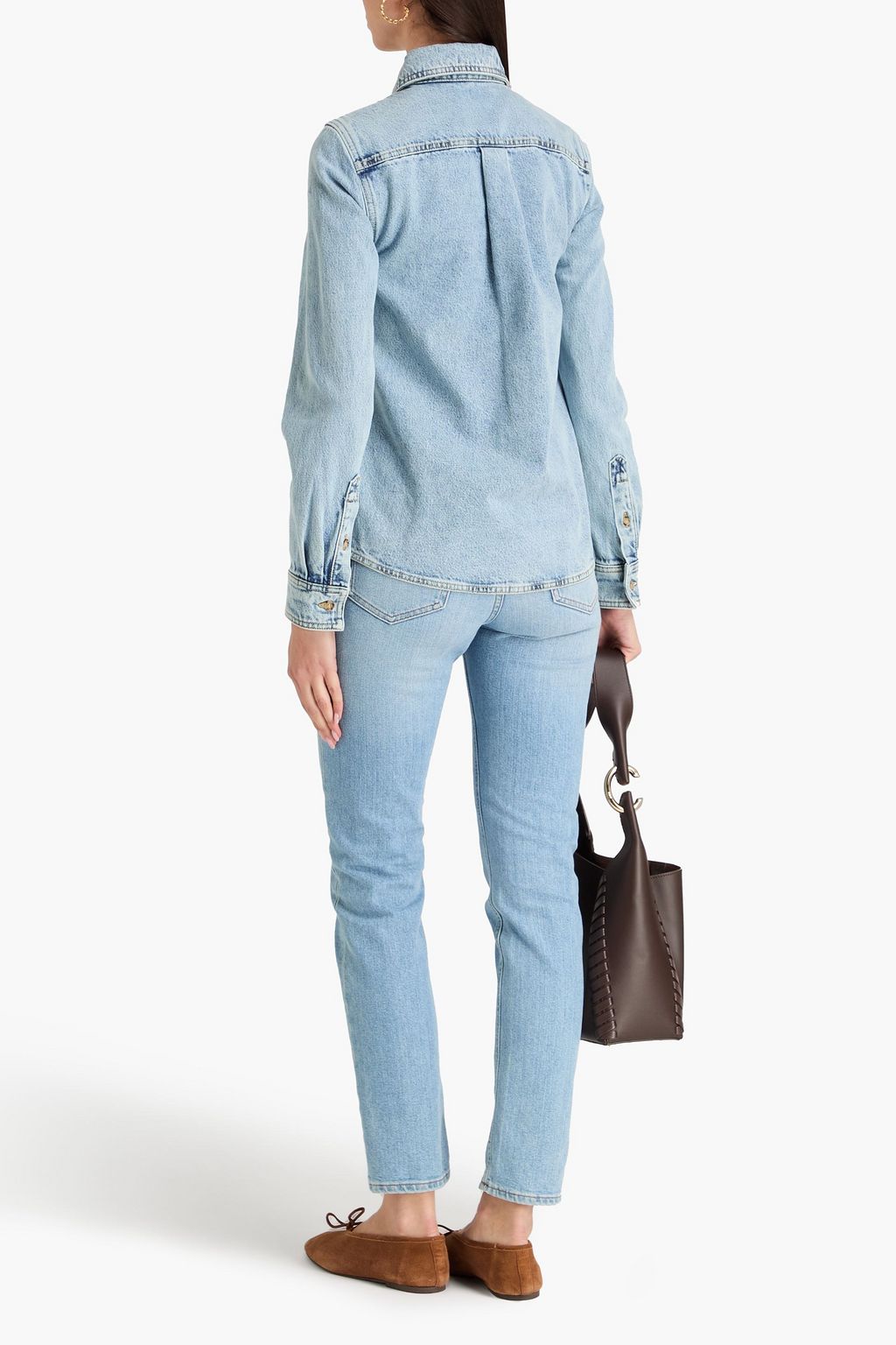 TOTEME Acid-wash denim shirt