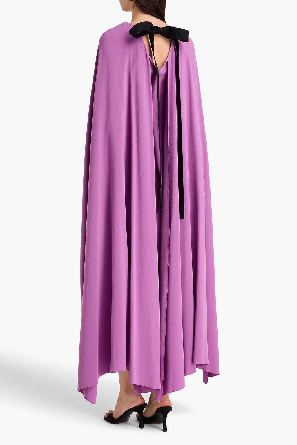 ROKSANDA Elina cape-effect crepe maxi dress