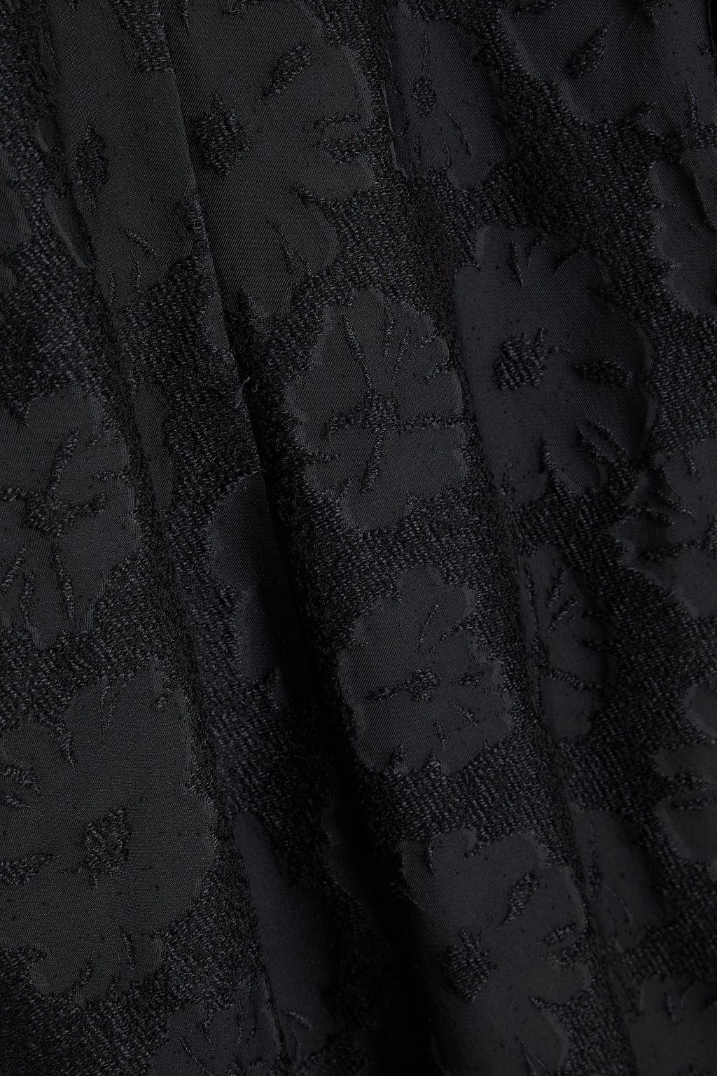 STINE GOYA Cutout floral-jacquard midi dress