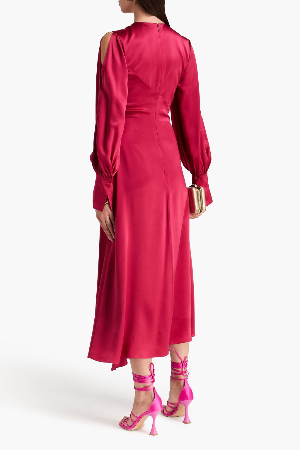 ROKSANDA Hayat cutout silk-satin maxi dress