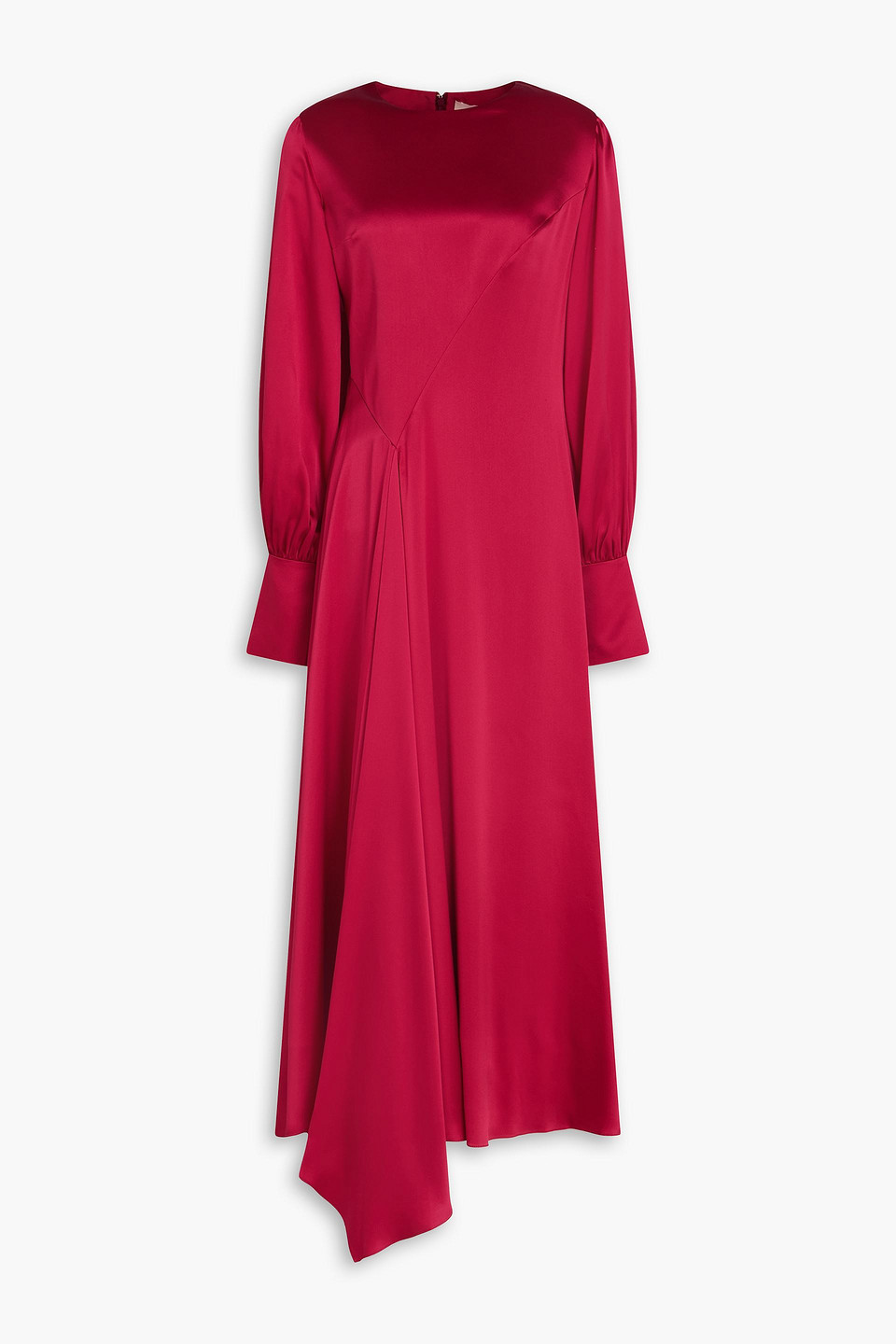 Roksanda Hayat Cutout Silk-satin Maxi Dress In Red