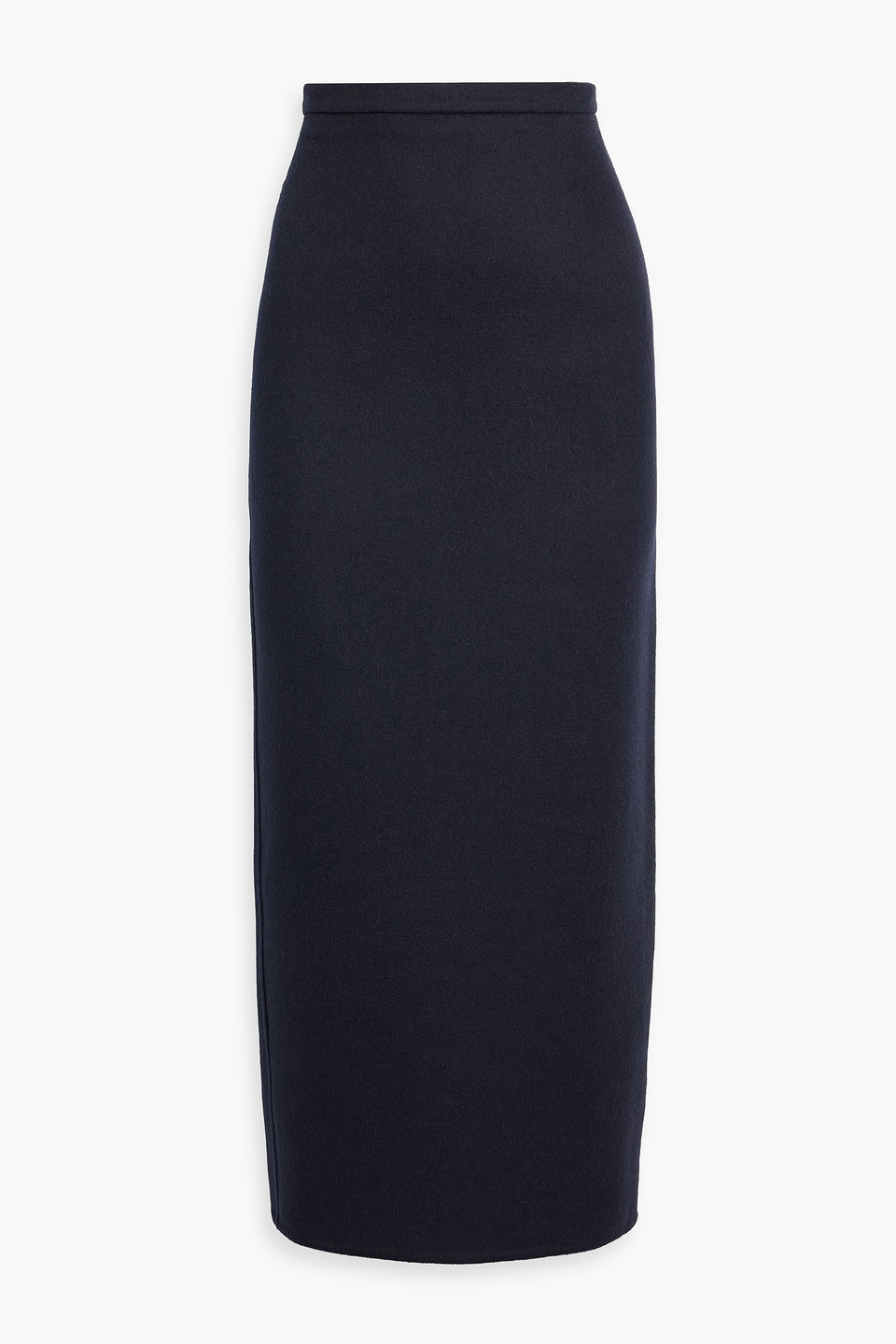Max Mara Palo Camel Hair Midi Skirt In Blue