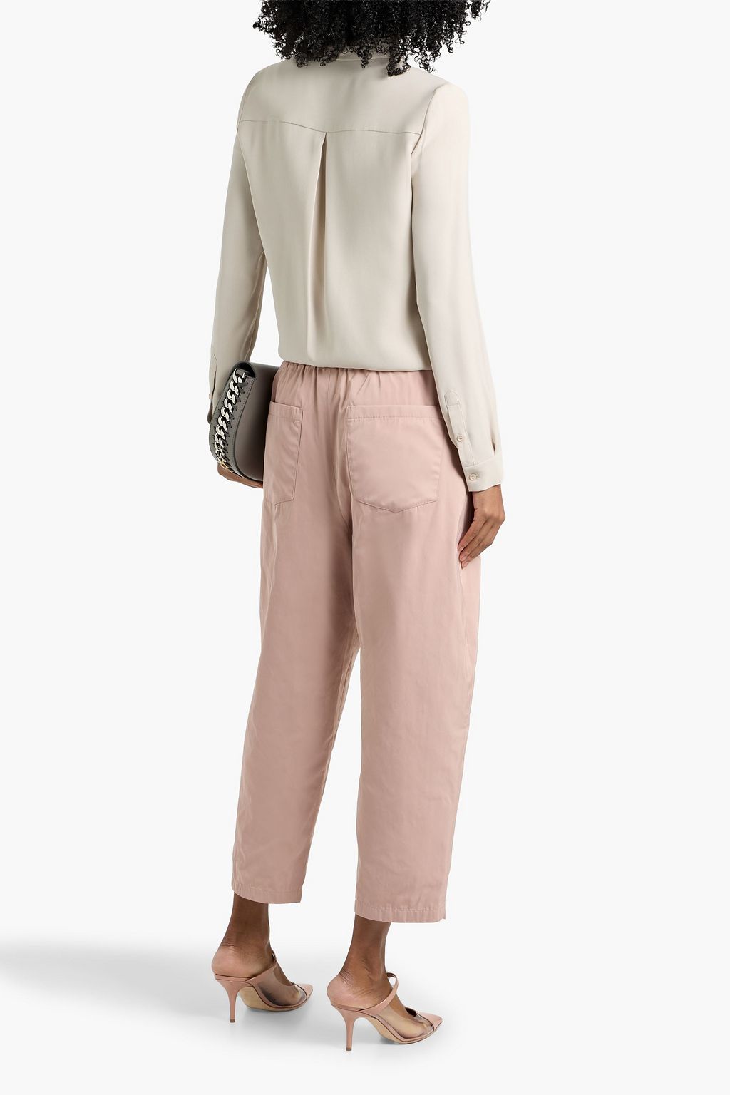 MAX MARA Candore cropped twill tapered pants