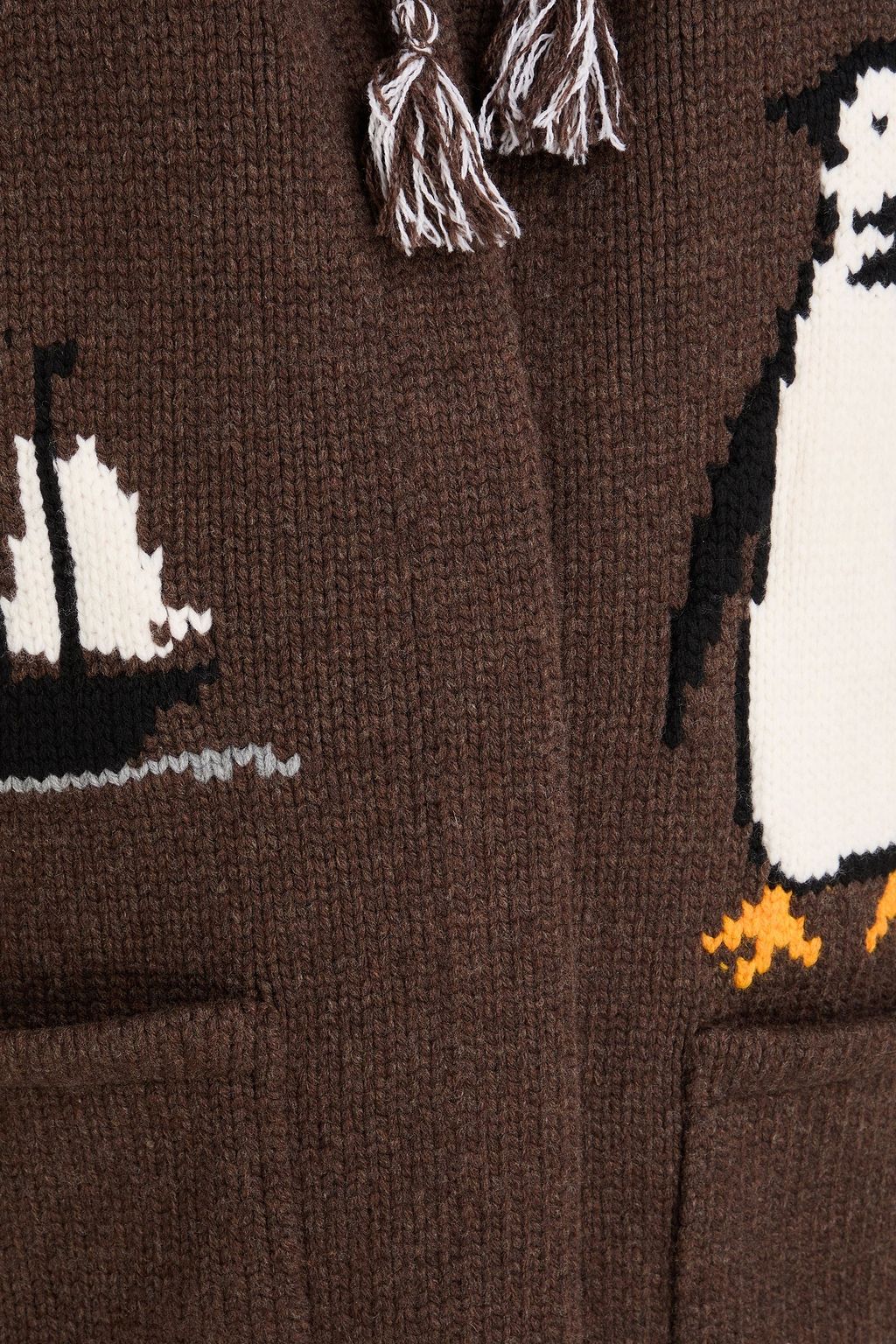 ALANUI Intarsia wool hooded cardigan