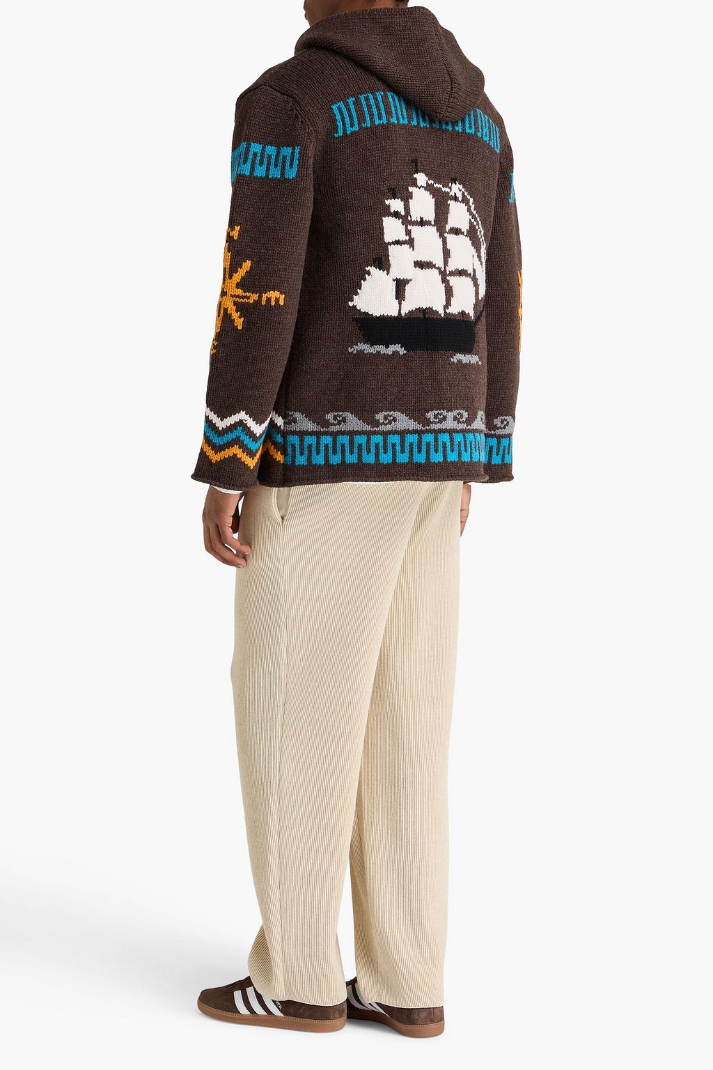 ALANUI Intarsia wool hooded cardigan