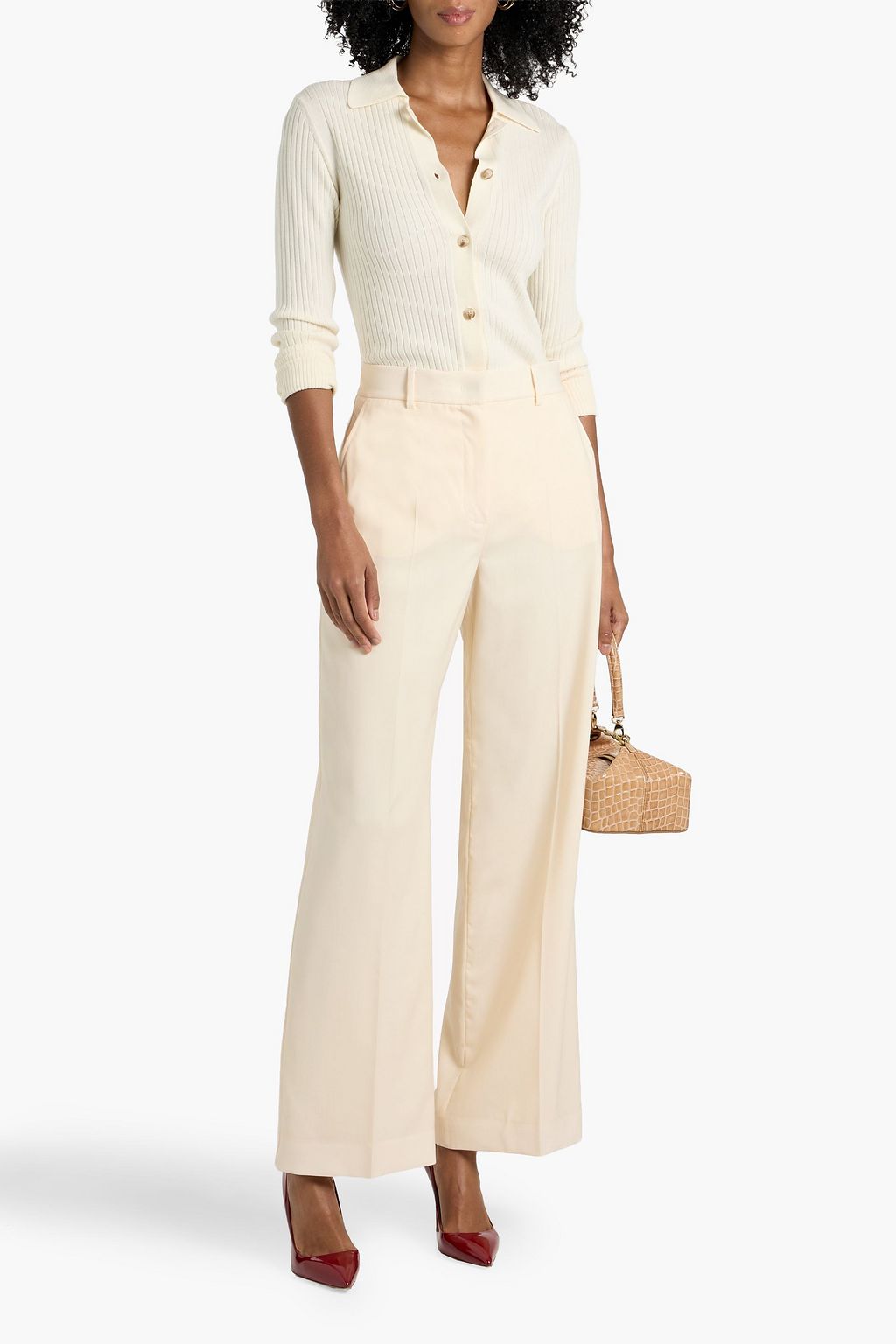 WEEKEND MAX MARA Verdun wool-crepe wide-leg pants