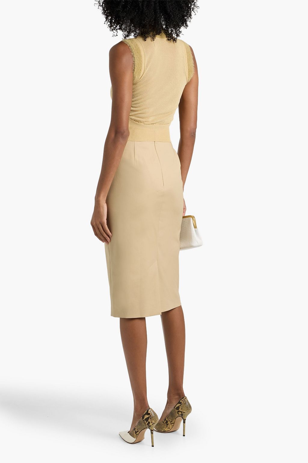 MAX MARA Eden cotton-blend pencil skirt
