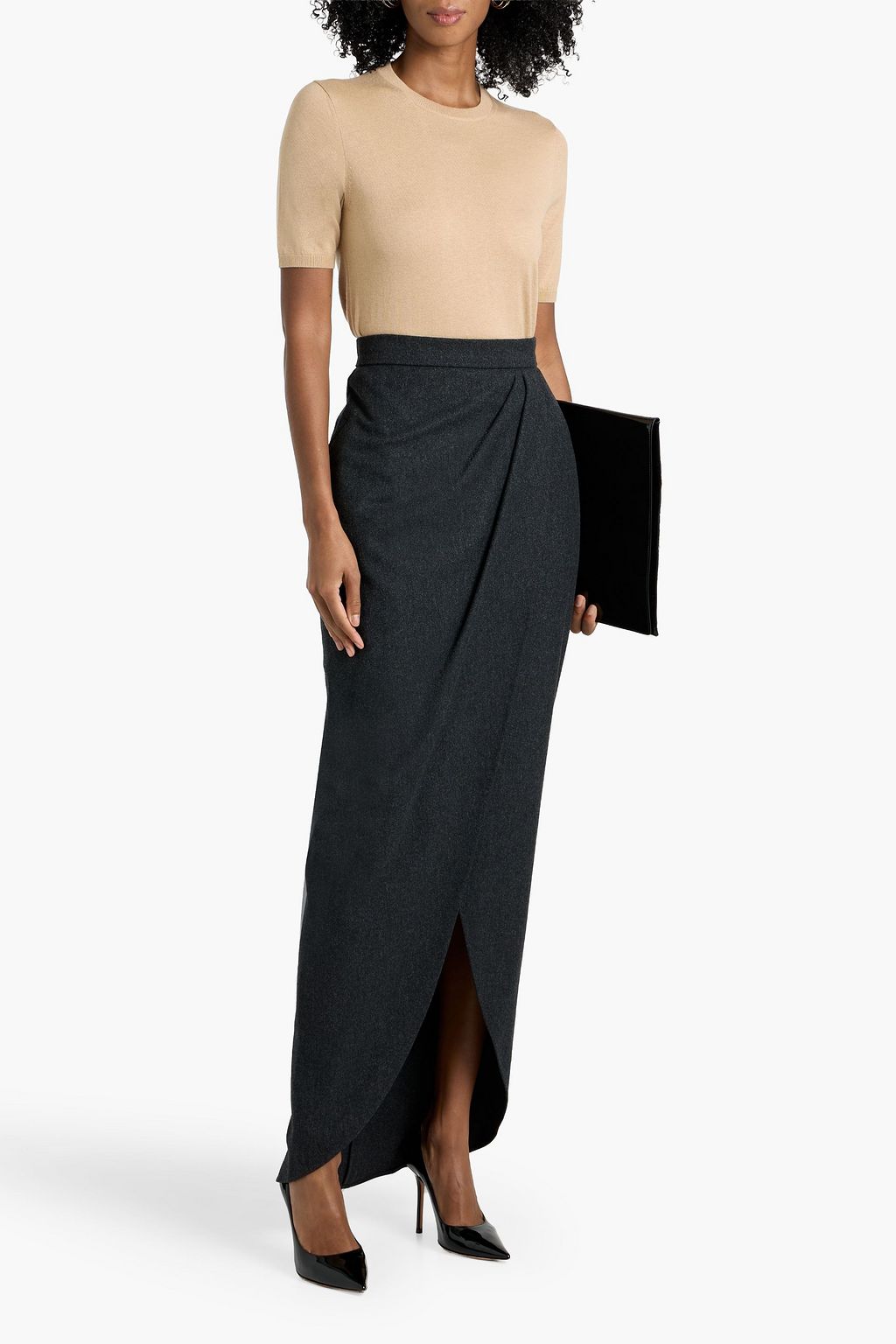 MAX MARA Warren silk and cashmere-blend top