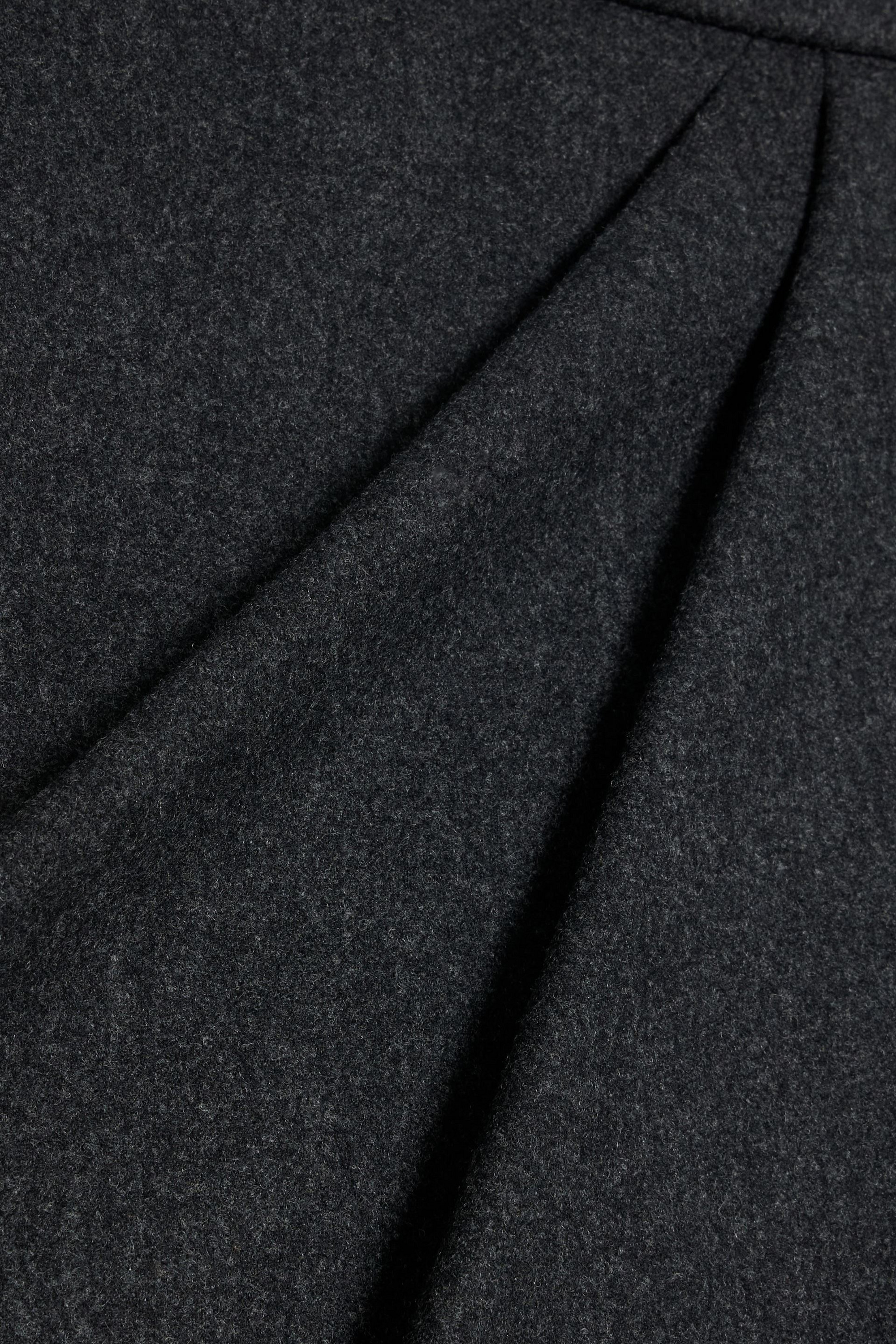 Max Mara Aprile wrap-effect wool-blend flannel maxi skirt