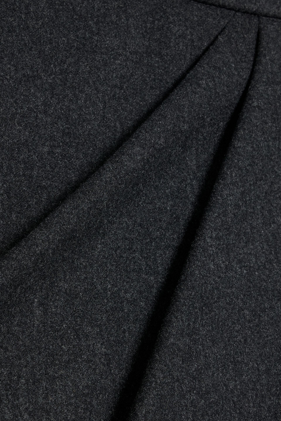 Max Mara Aprile Wrap-effect Wool-blend Flannel Maxi Skirt In Black