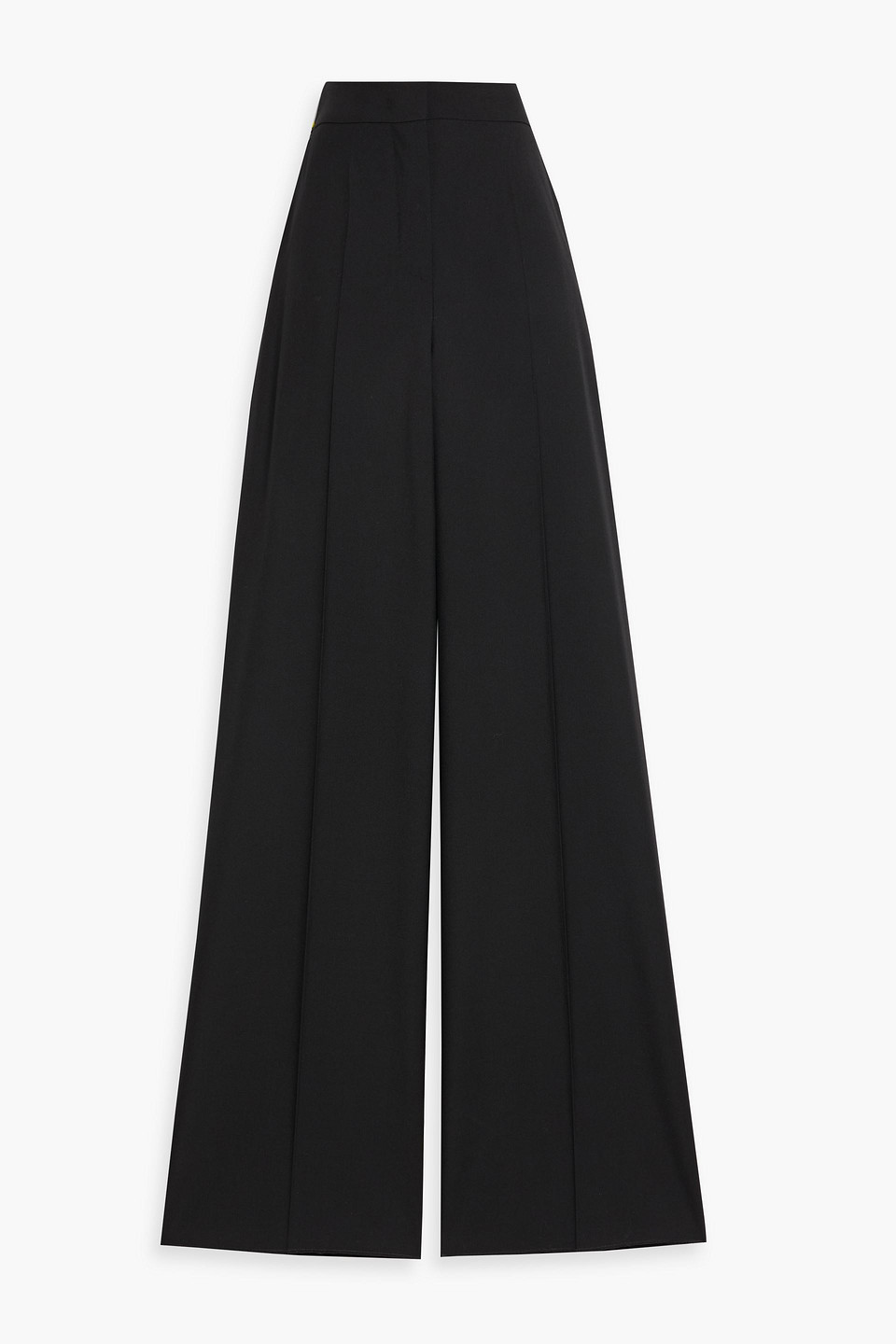 Max Mara Senna Wool-twill Wide-leg Pants In Black