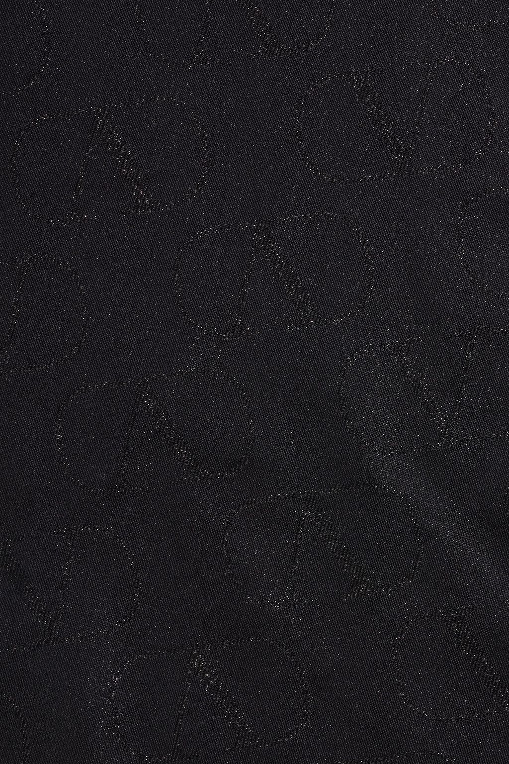 VALENTINO GARAVANI Metallic silk-blend jacquard scarf