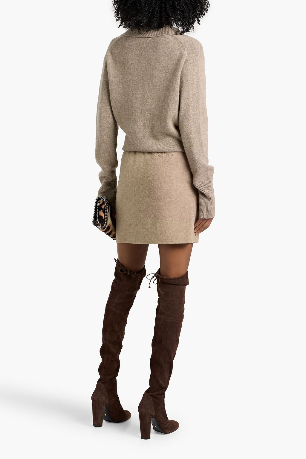 MAX MARA Onagro wool-blend felt mini skirt