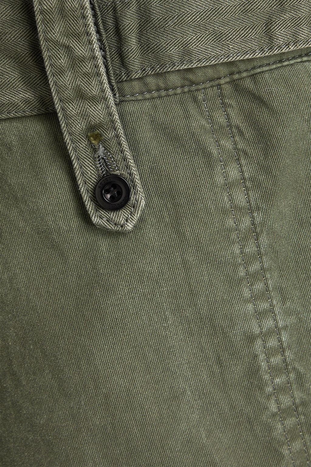 SACAI Webbing-trimmed cotton pants