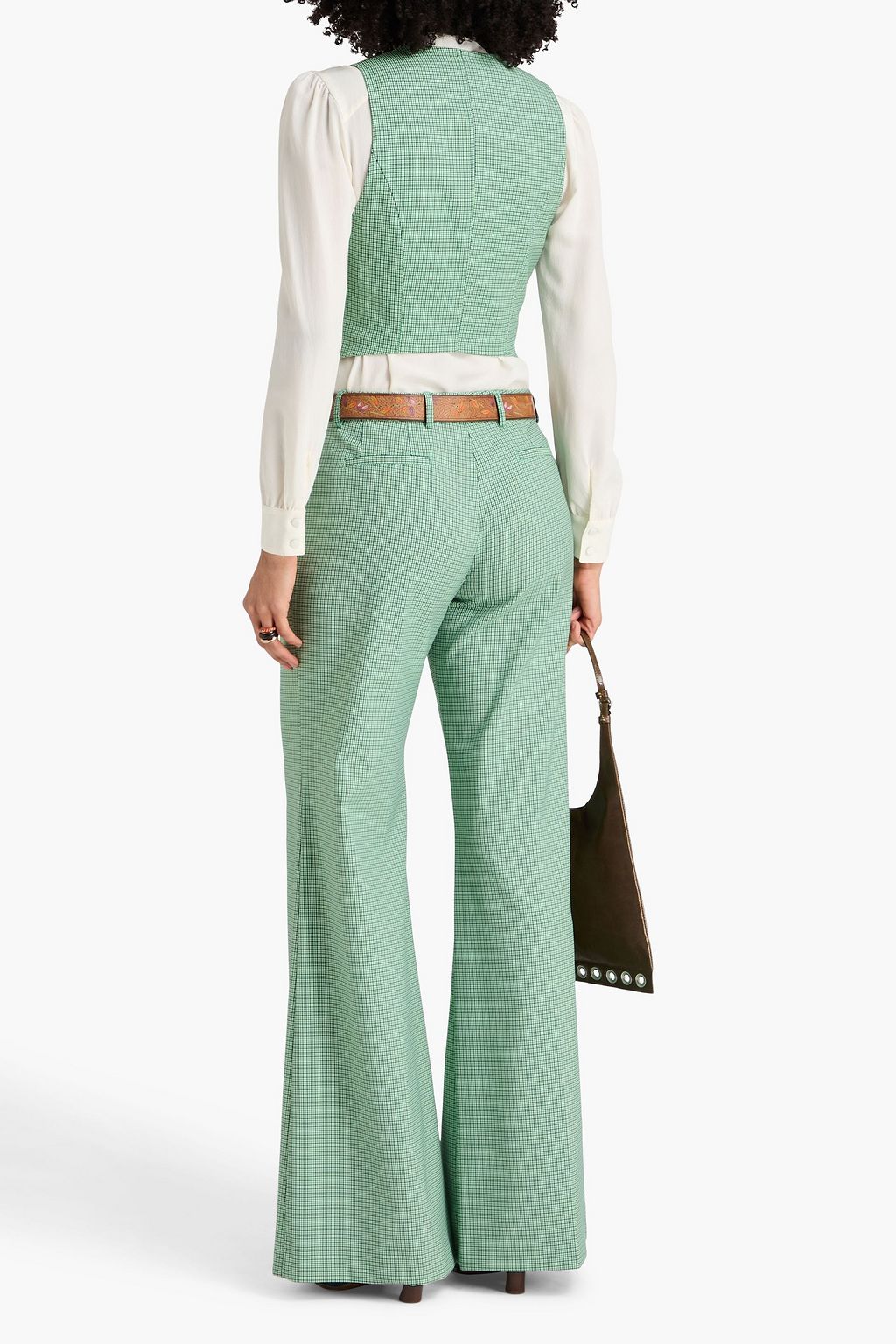 ETRO Houndstooth woven flared pants