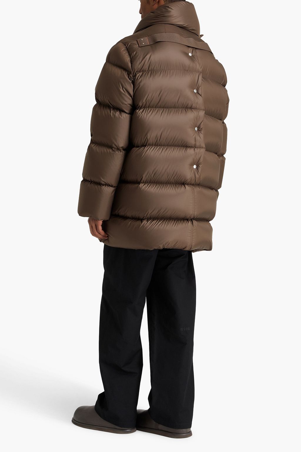 RICK OWENS Daunenmantel aus gestepptem Shell