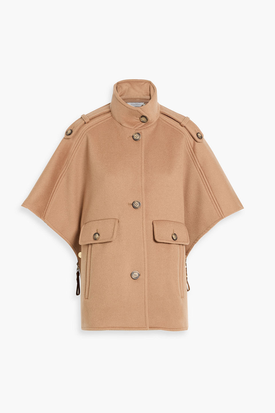 Max Mara Venere Cashmere-felt Jacket In Brown