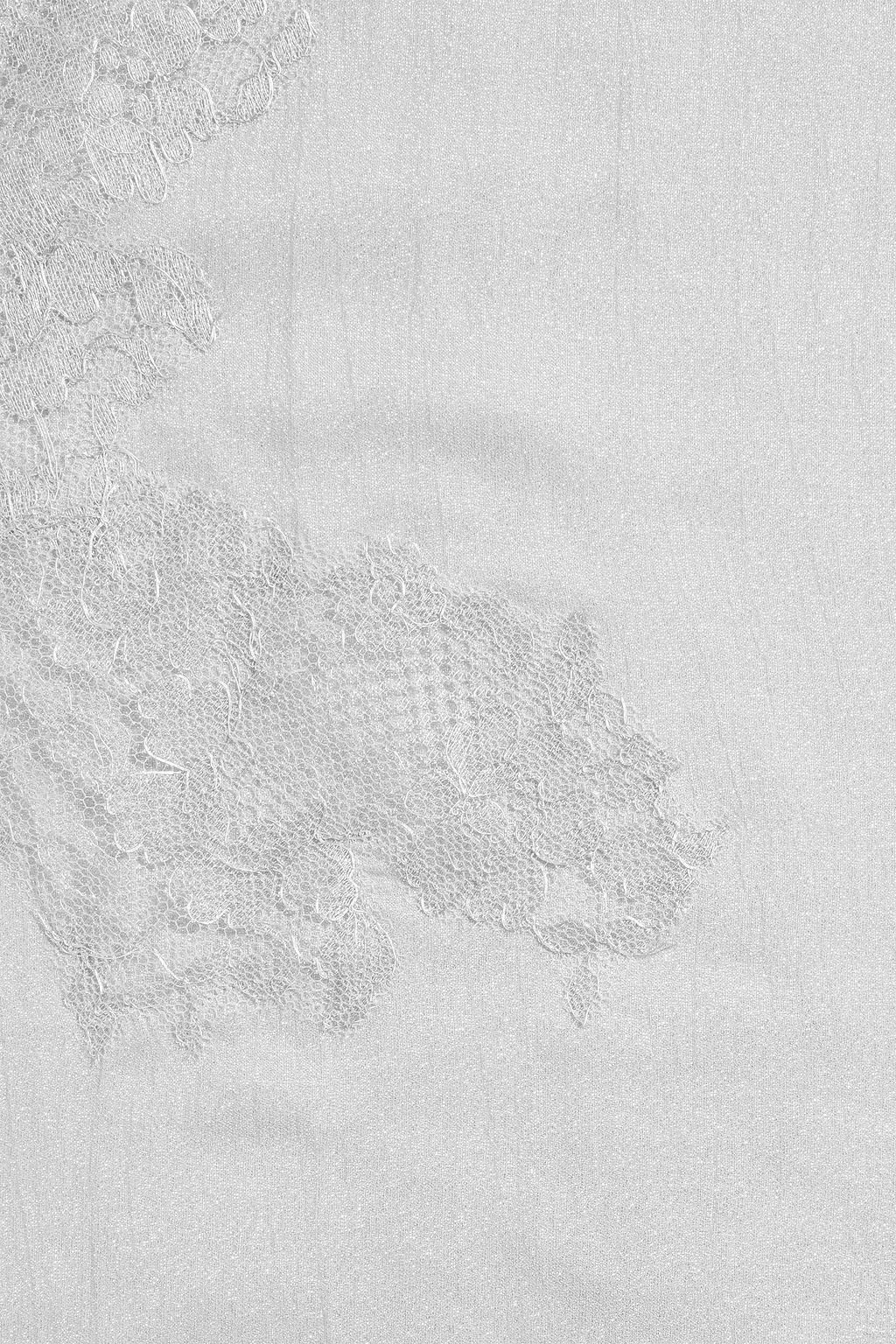 VALENTINO GARAVANI Frayed metallic gauze scarf