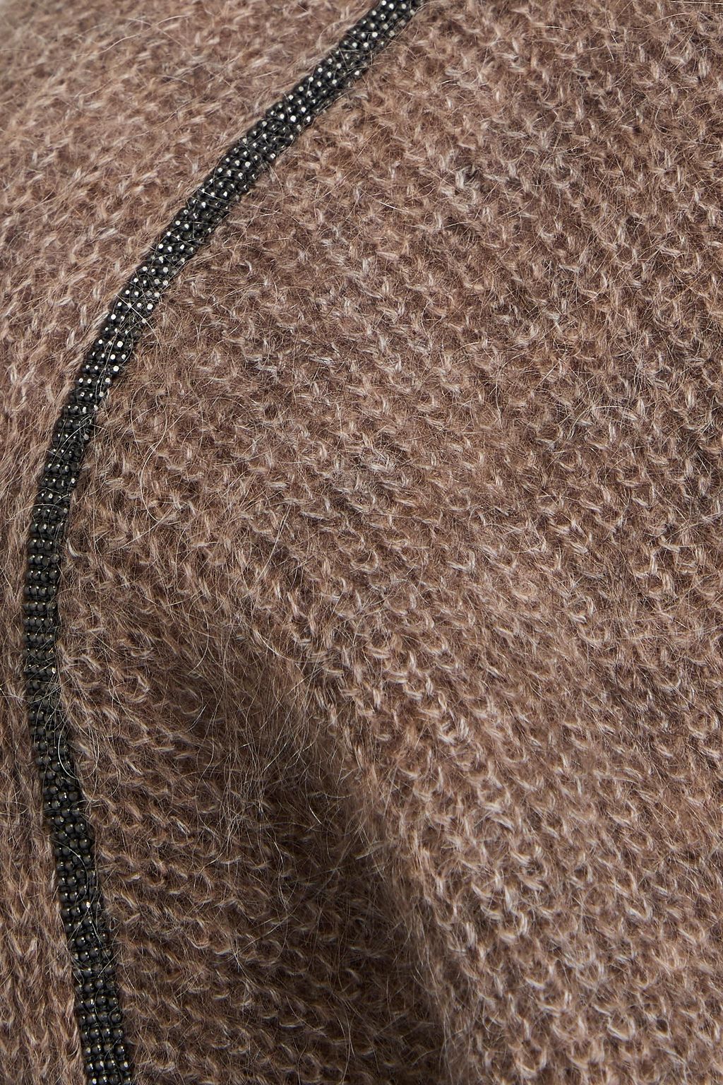 BRUNELLO CUCINELLI 비즈 장식 모헤어 혼방 스웨터