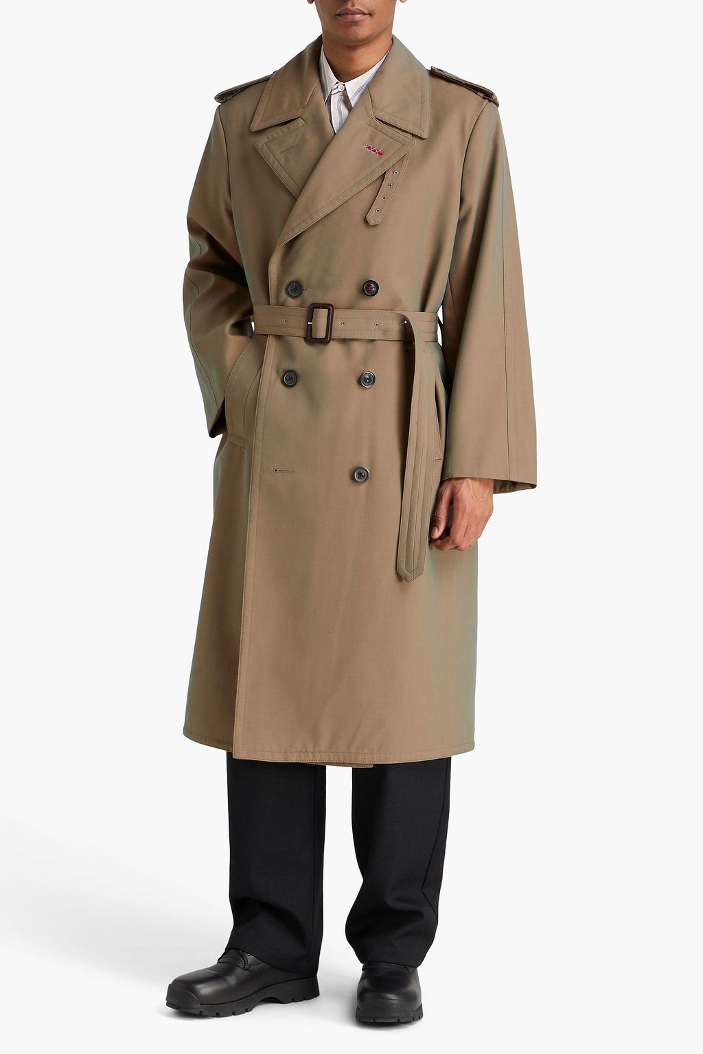 MAISON MARGIELA Belted wool-twill trench coat
