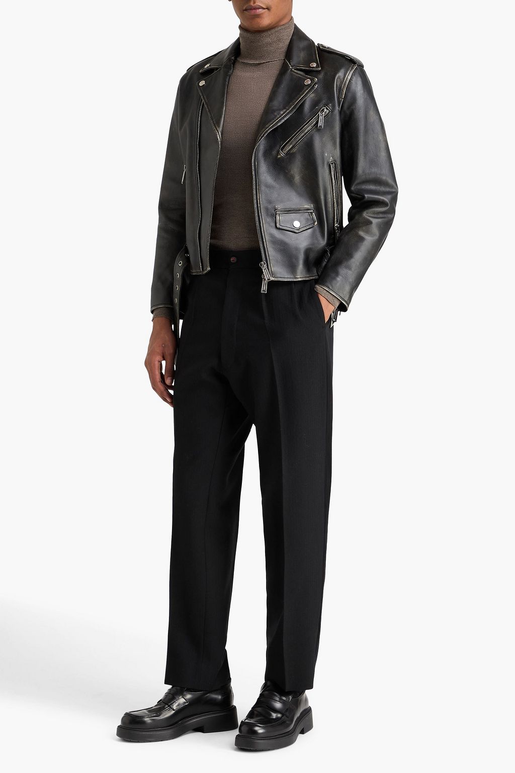 MAISON MARGIELA Pleated wool-twill pants
